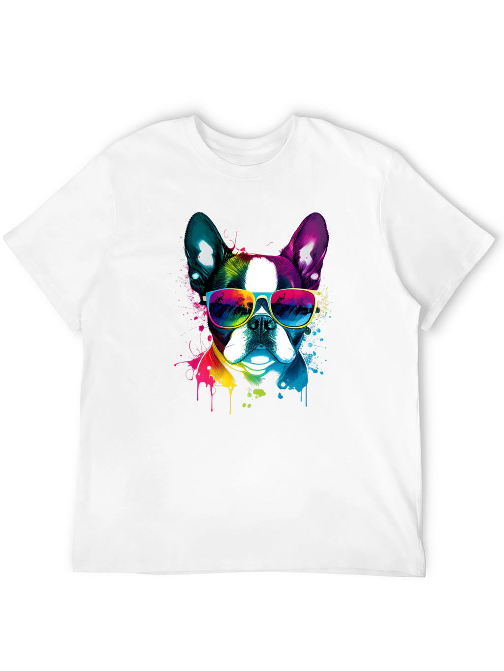 Cool Dog Graphic Tee - Mens Black T-Shirt