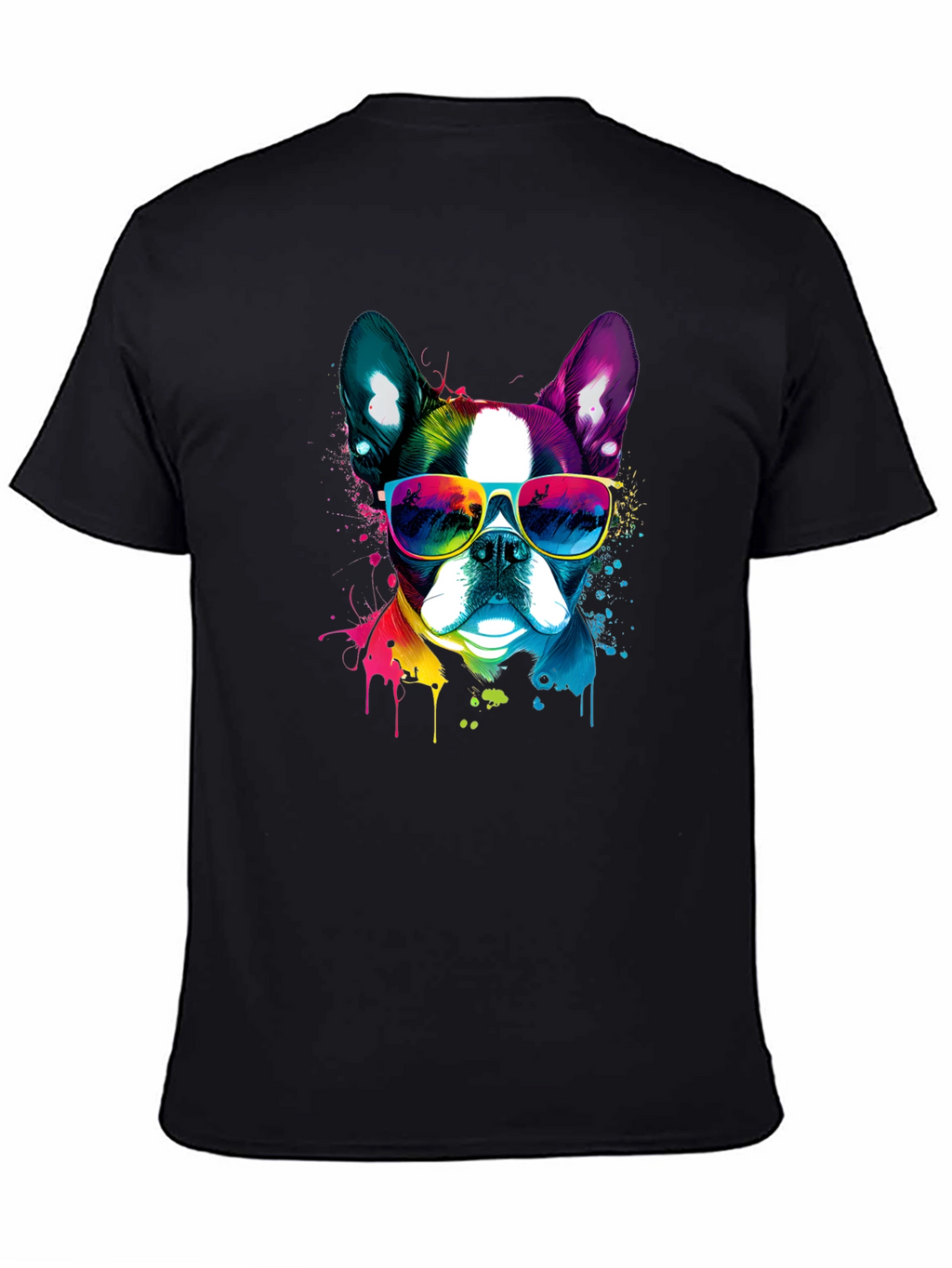Cool Dog Graphic Tee - Mens Black T-Shirt