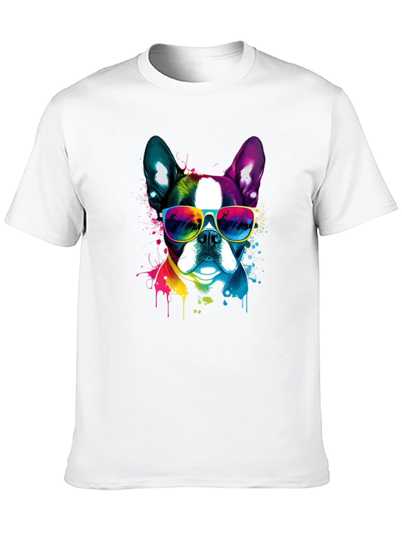 Cool Dog Graphic Tee - Mens Black T-Shirt
