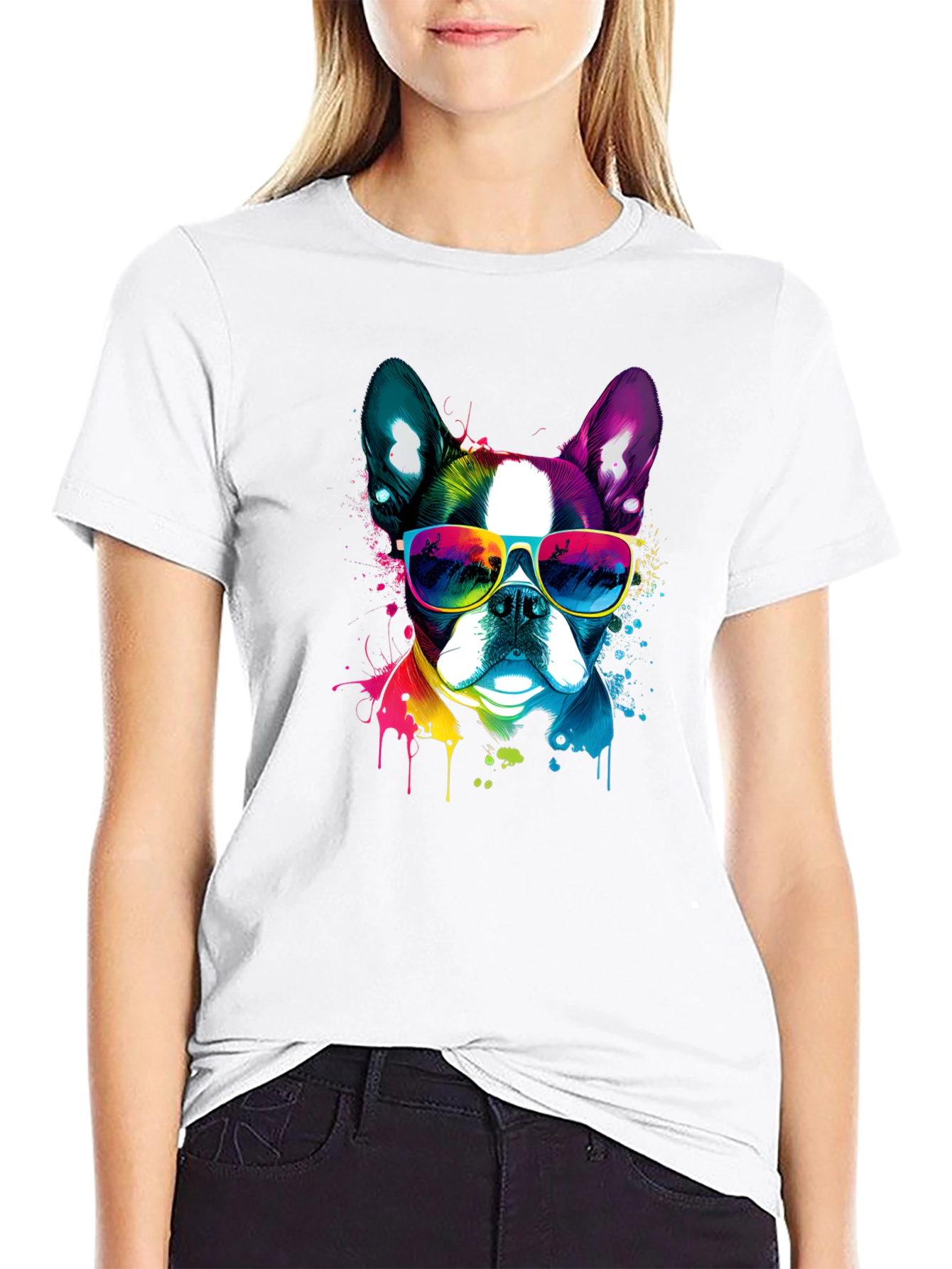 Cool Dog Graphic Tee - Mens Black T-Shirt
