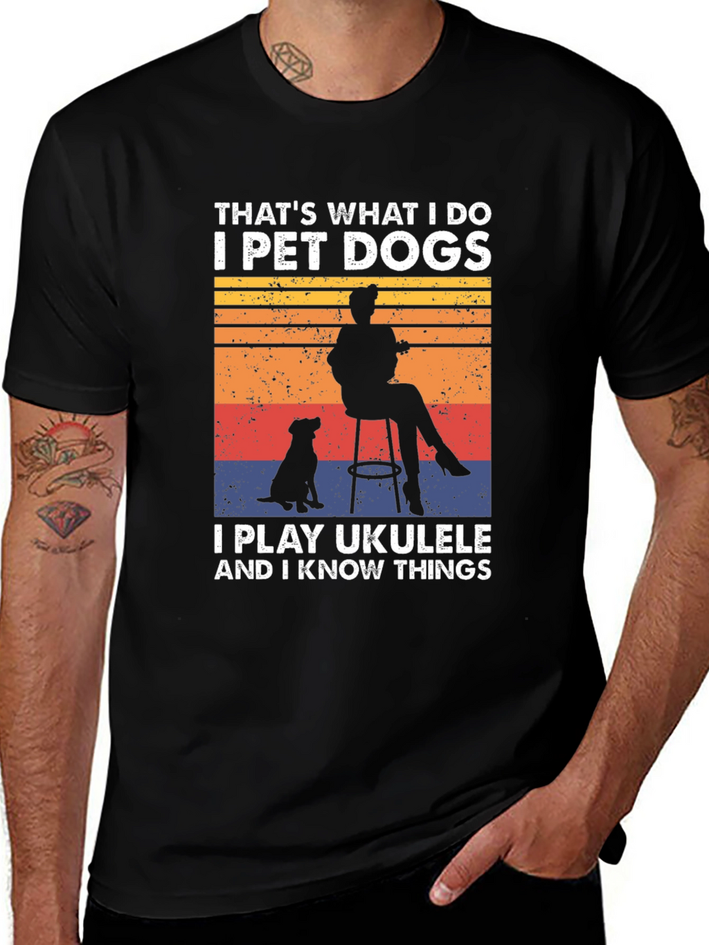 Pet Dogs Ukulele & Know Things T-Shirt