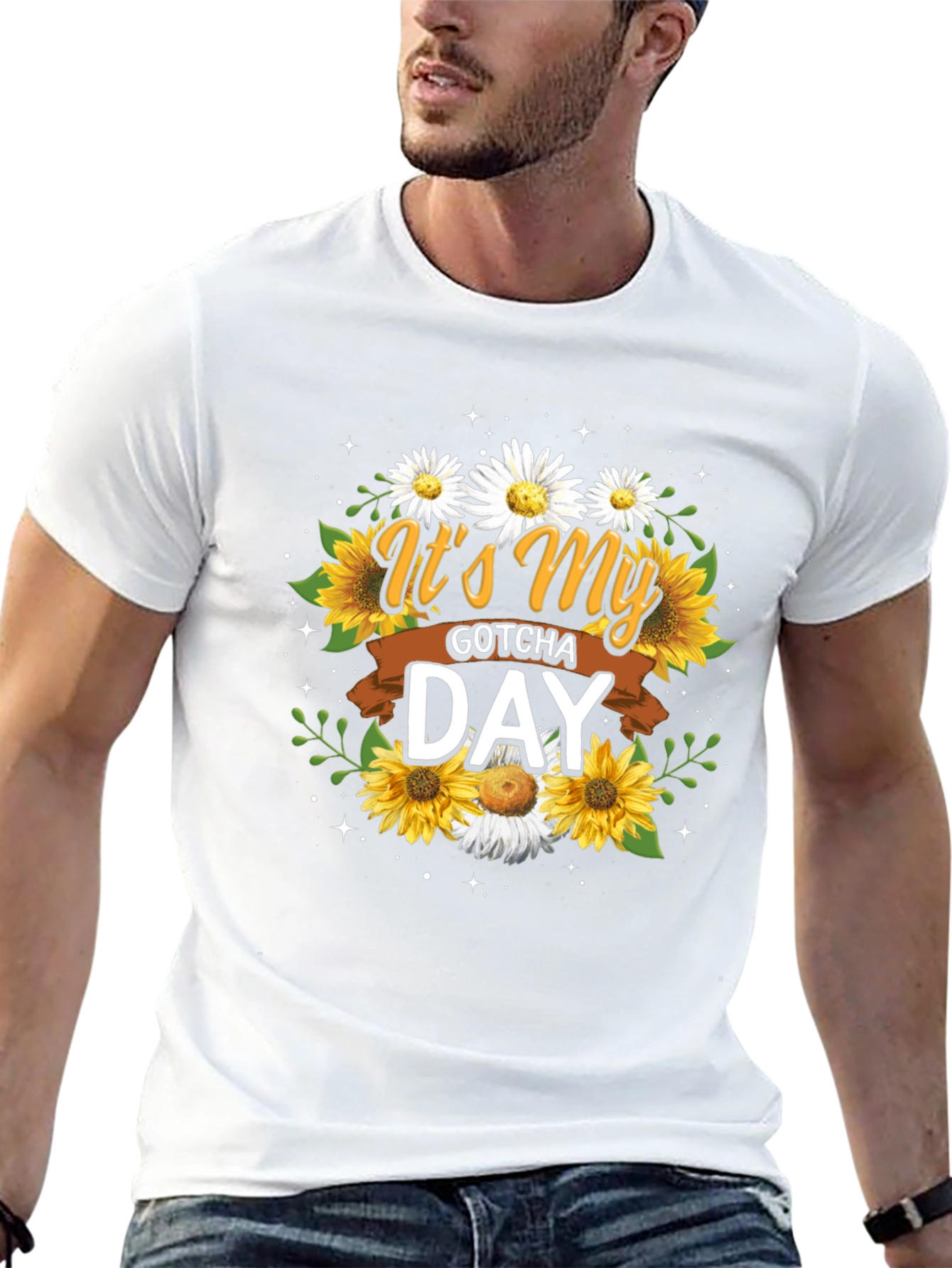 Its My Gotcha Day T-Shirt Sunflower Daisy