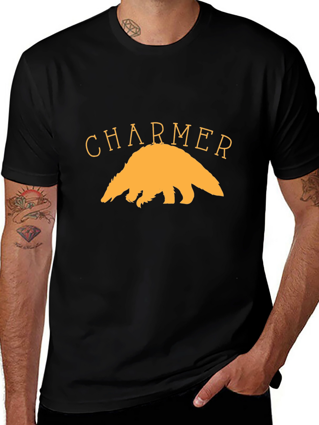 Charmer Badger Graphic Tee - Unisex Cotton Shirt