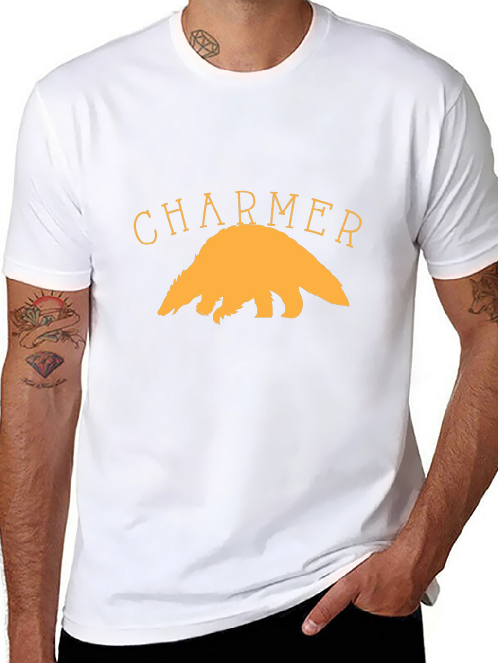Charmer Badger Graphic Tee - Unisex Cotton Shirt