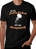 Jellyfish Homework T-Shirt - Funny Novelty Tee