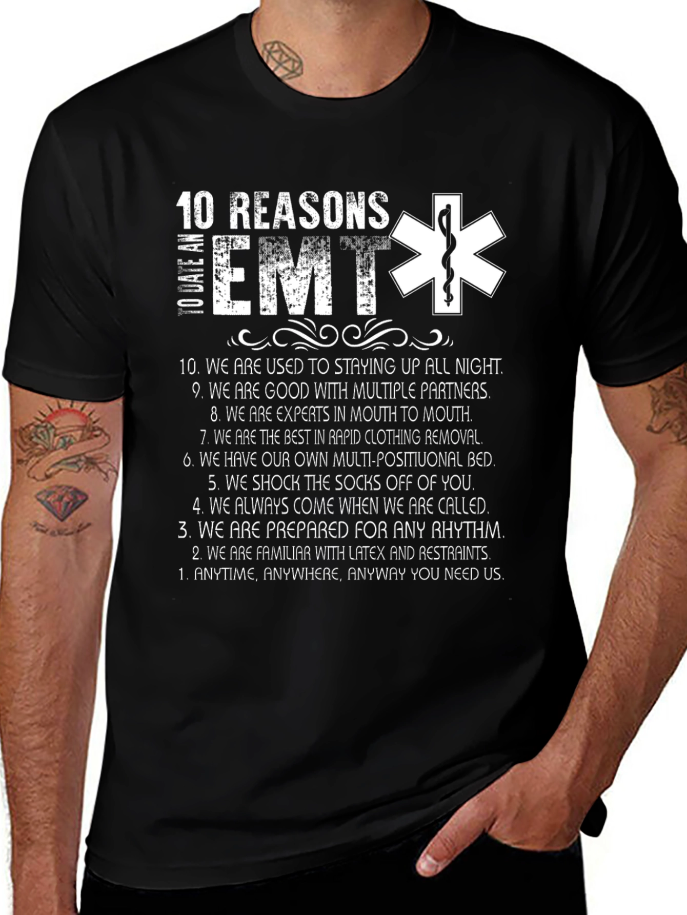 10 Reasons To Date an EMT T-Shirt