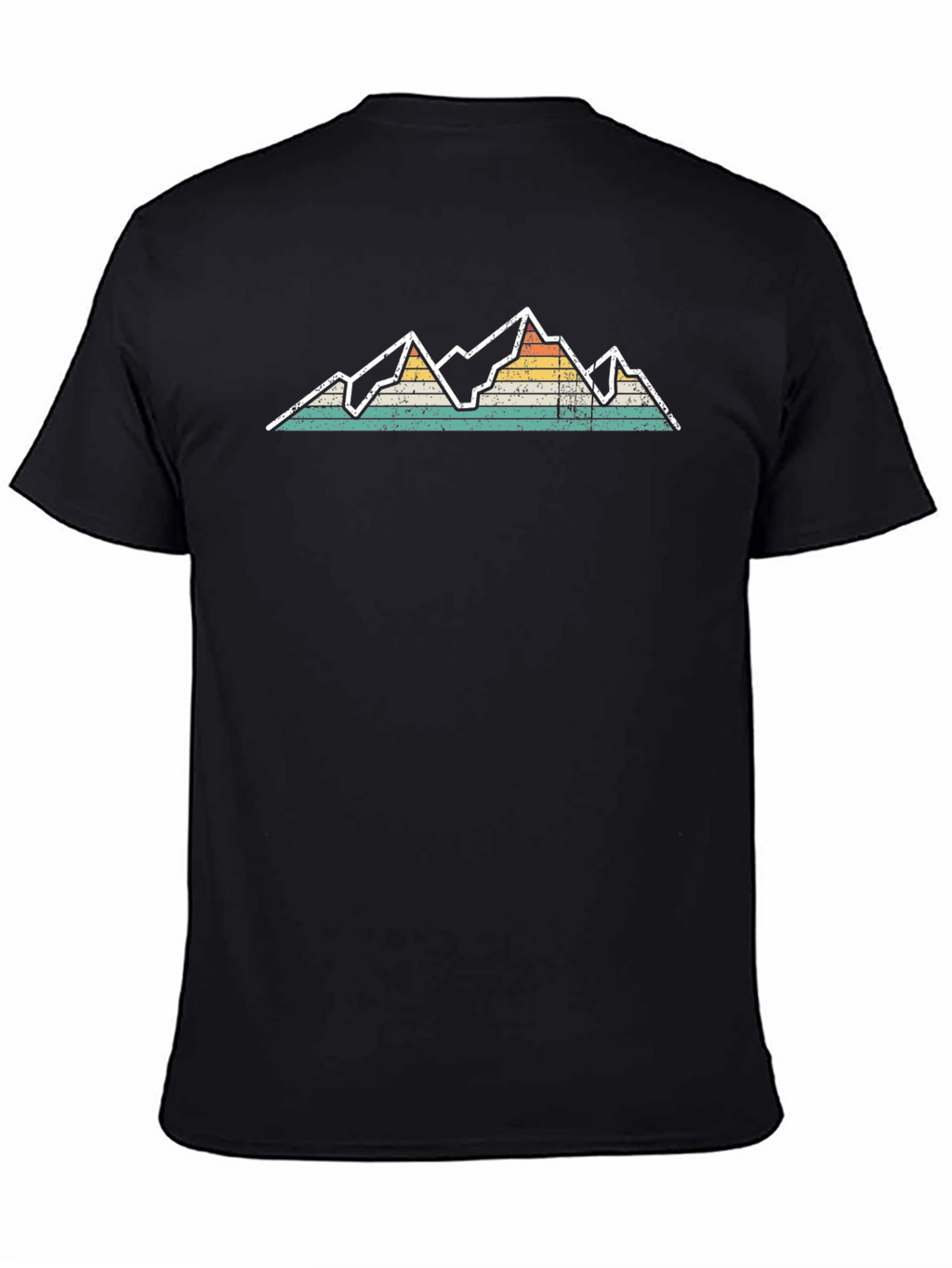Retro Mountain Graphic Tee - Black