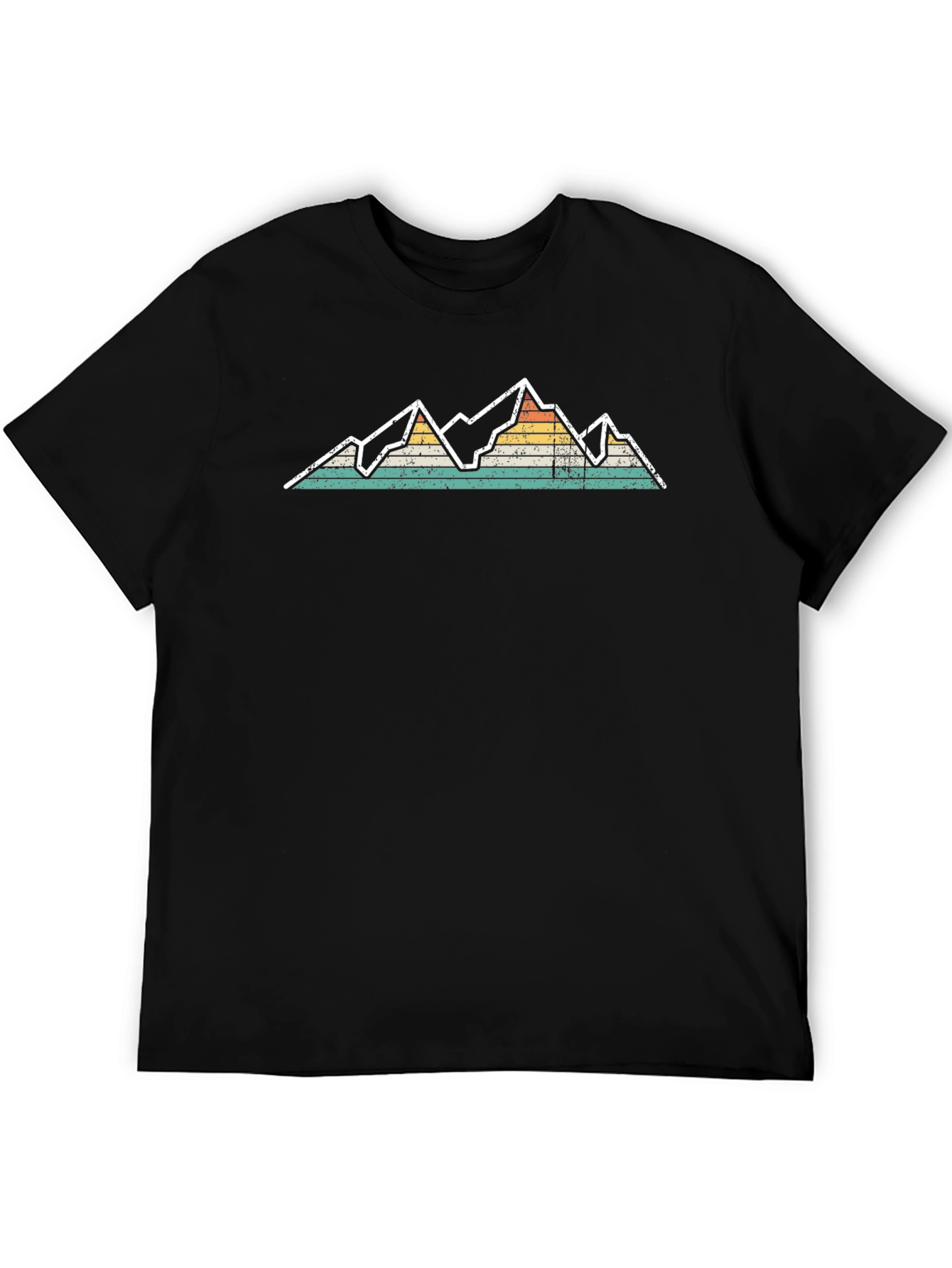 Retro Mountain Graphic Tee - Black
