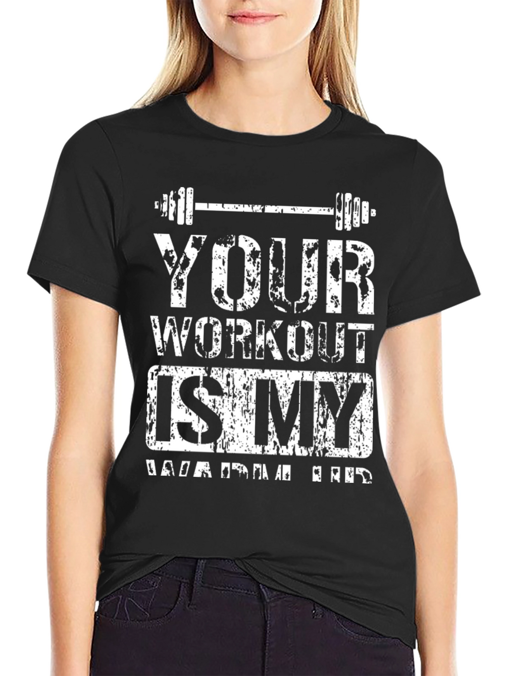 Workout Is My Warm Up Black T-Shirt