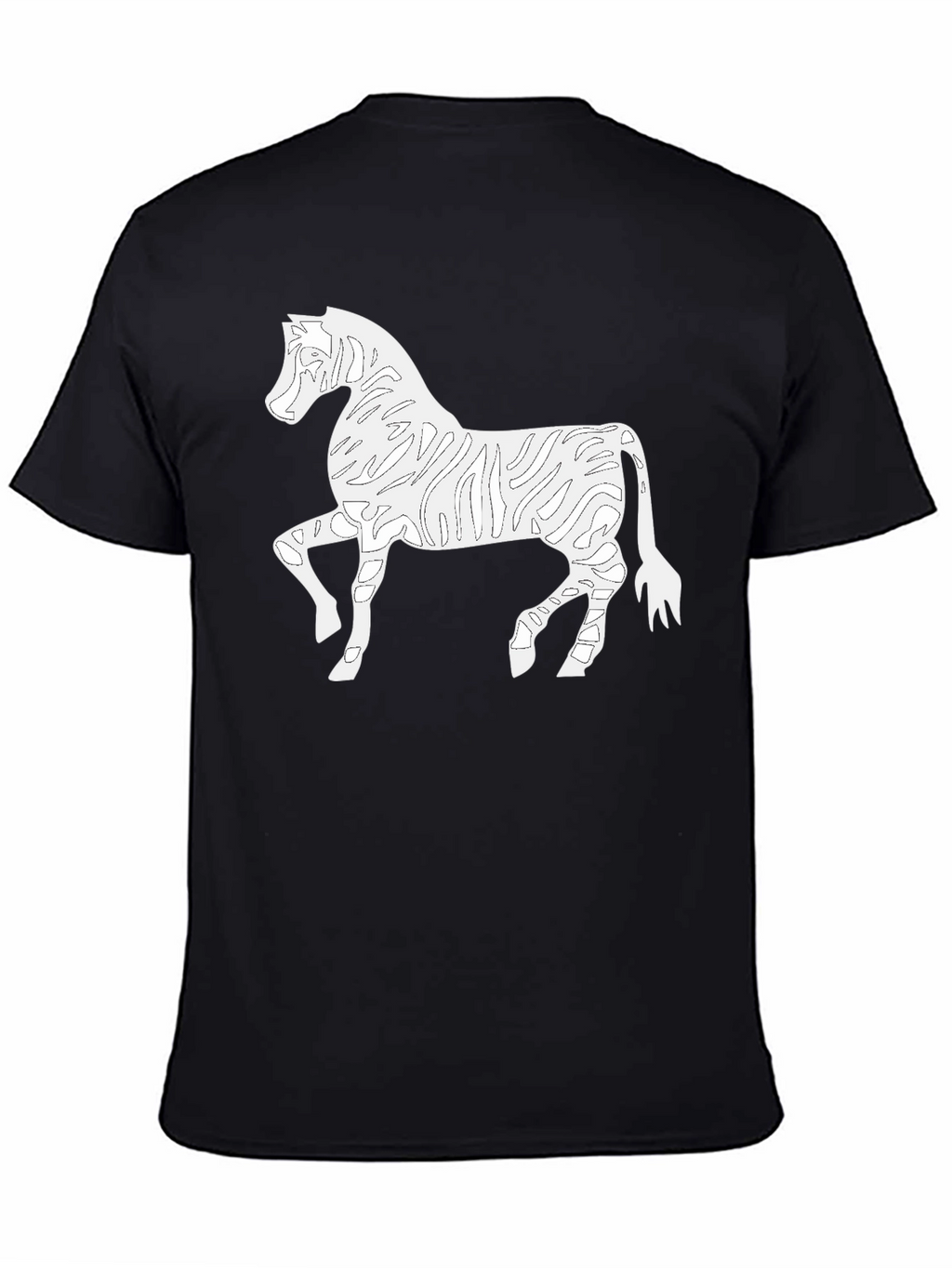 Zebra Outline Graphic Tee