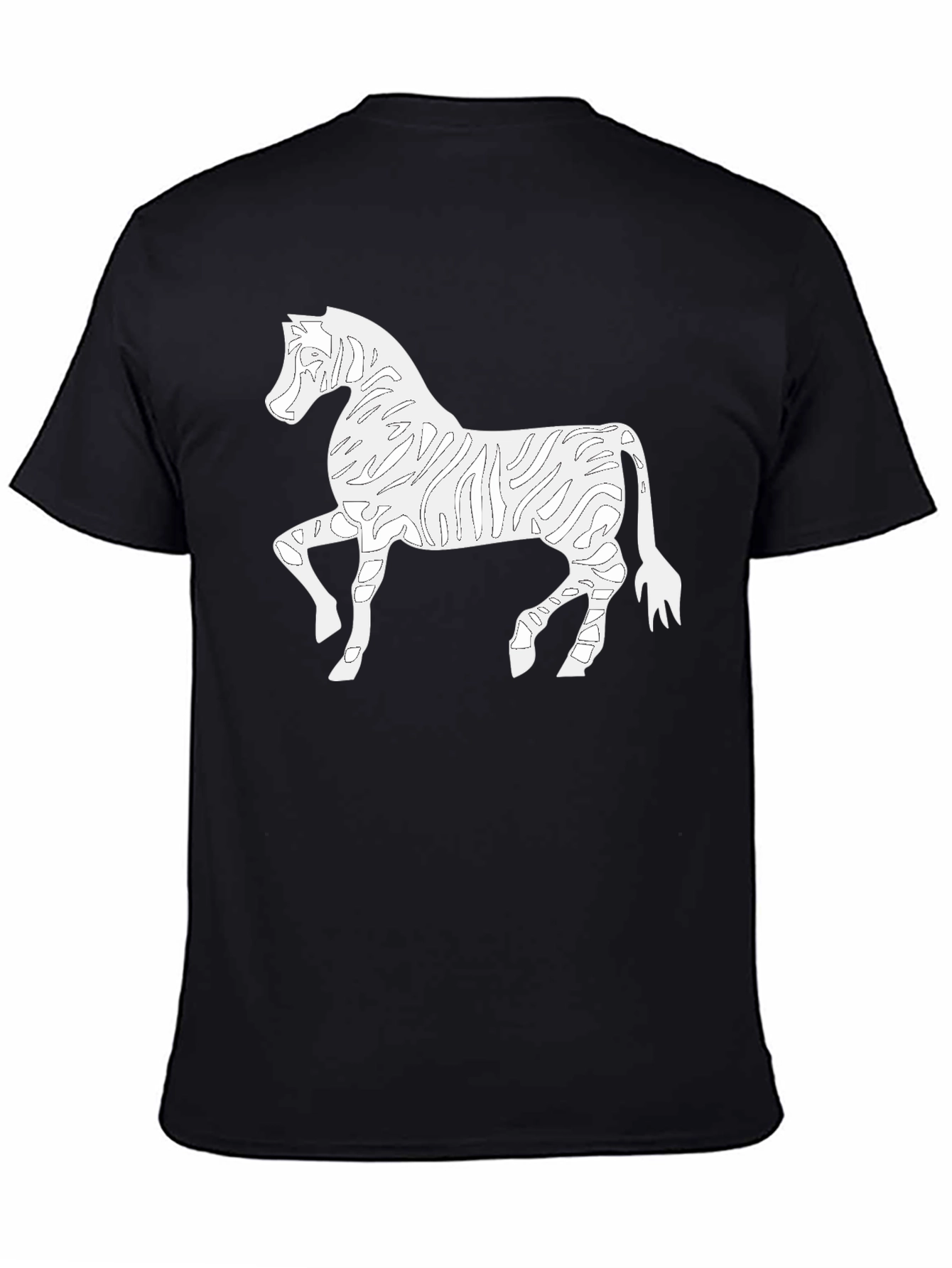Zebra Outline Graphic Tee