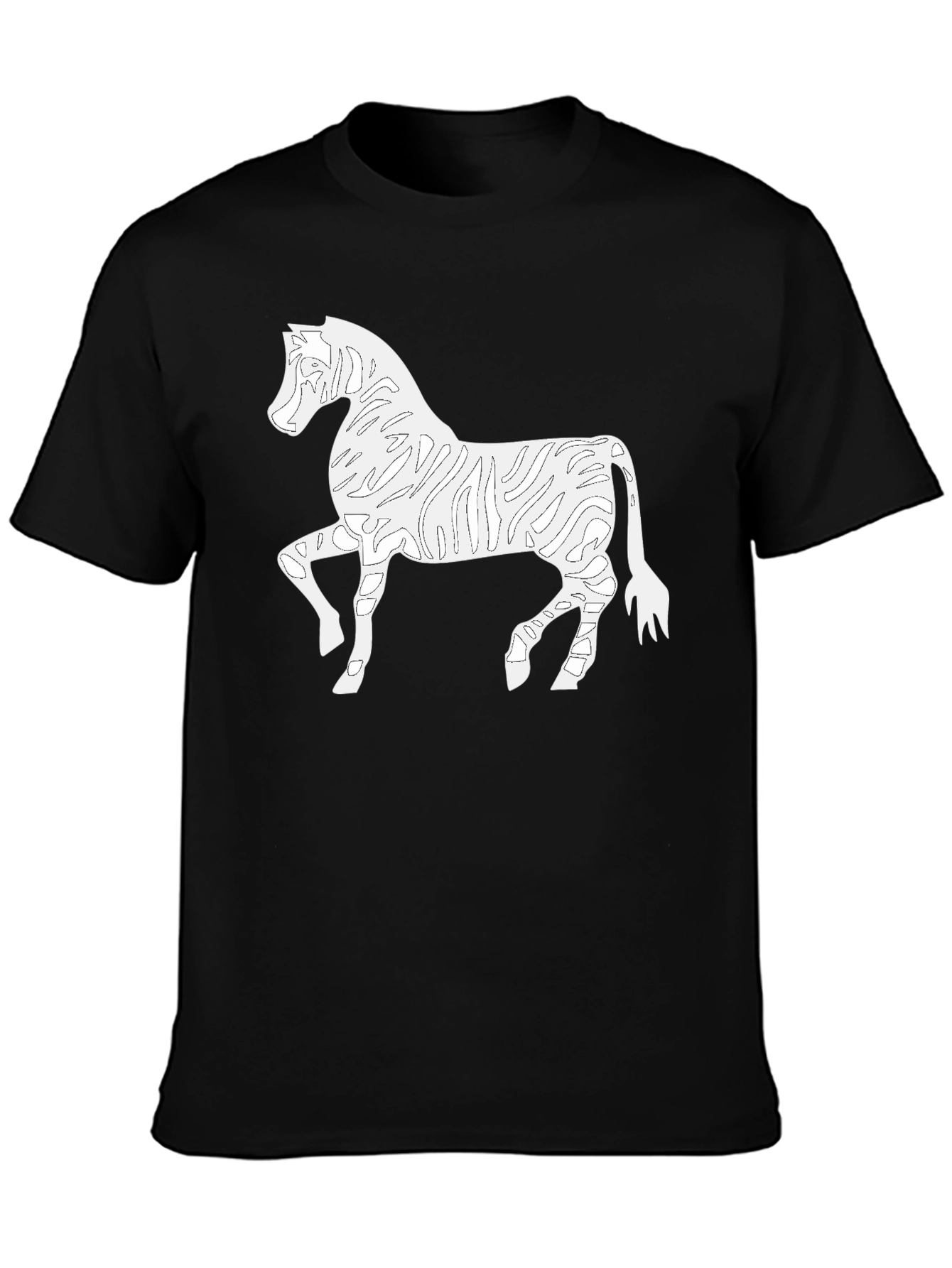 Zebra Outline Graphic Tee
