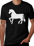 Zebra Outline Graphic Tee