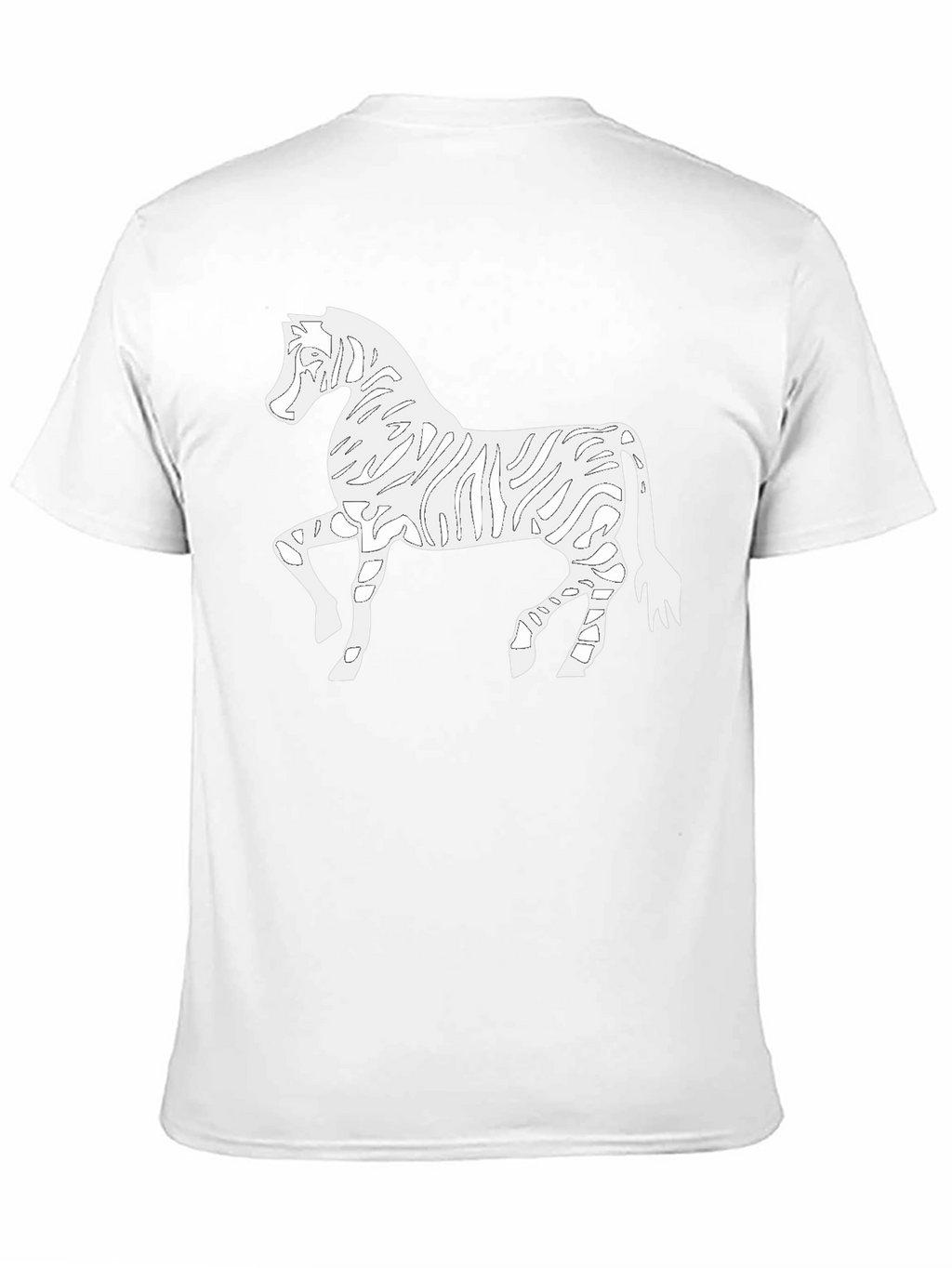 Zebra Outline Graphic Tee
