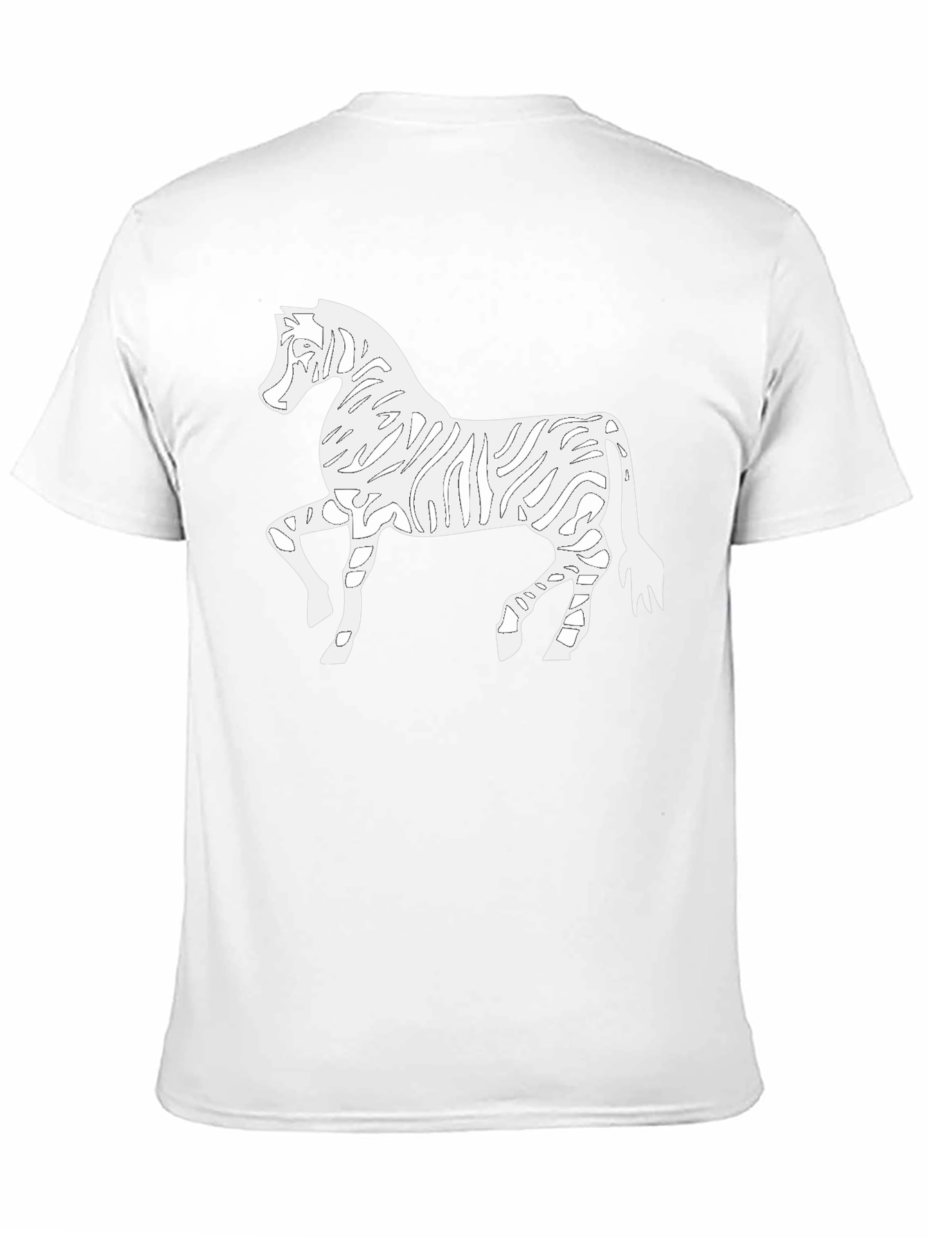 Zebra Outline Graphic Tee