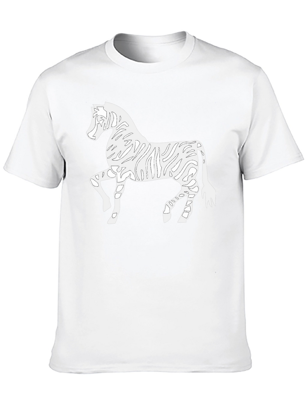 Zebra Outline Graphic Tee