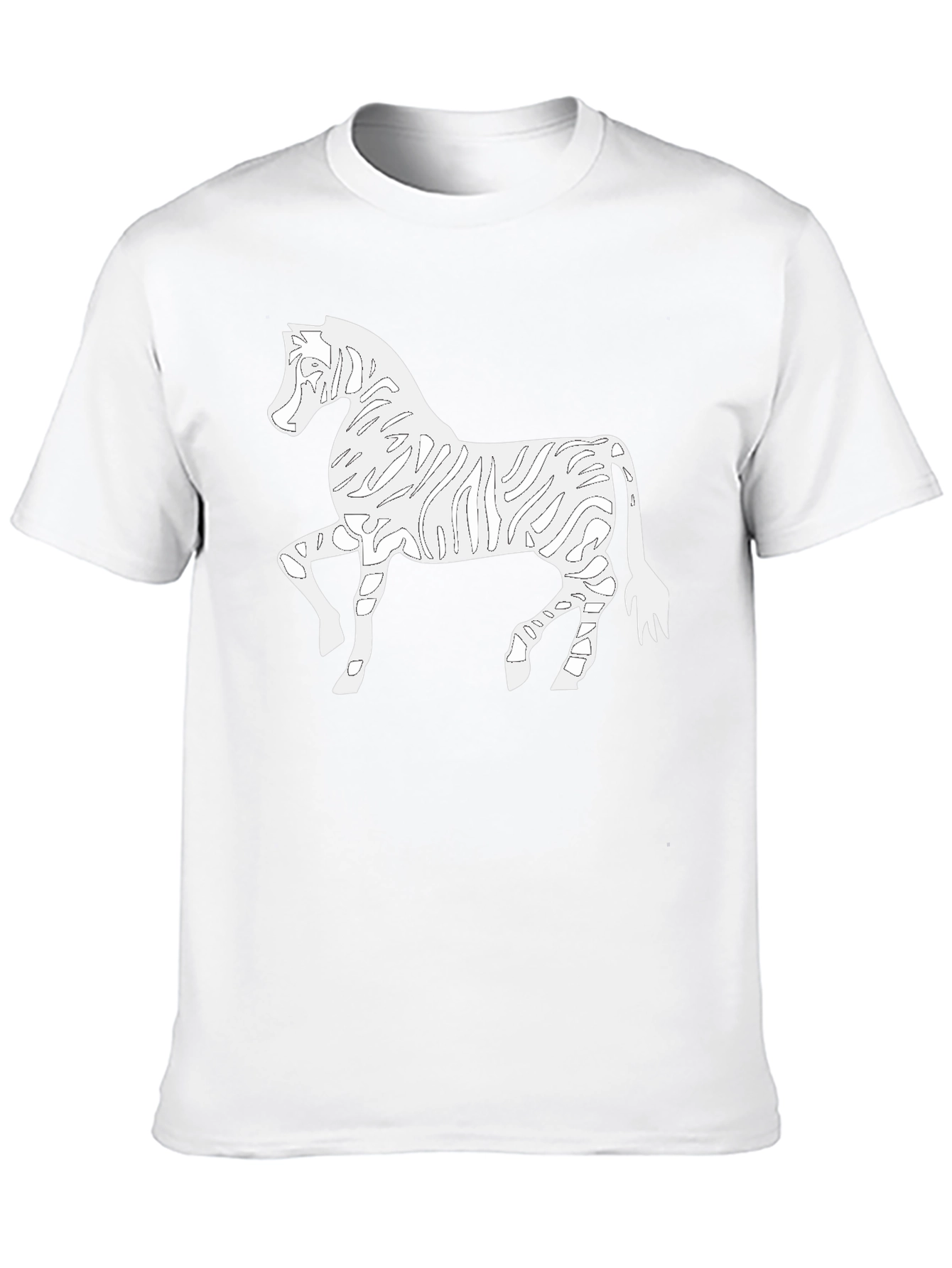 Zebra Outline Graphic Tee