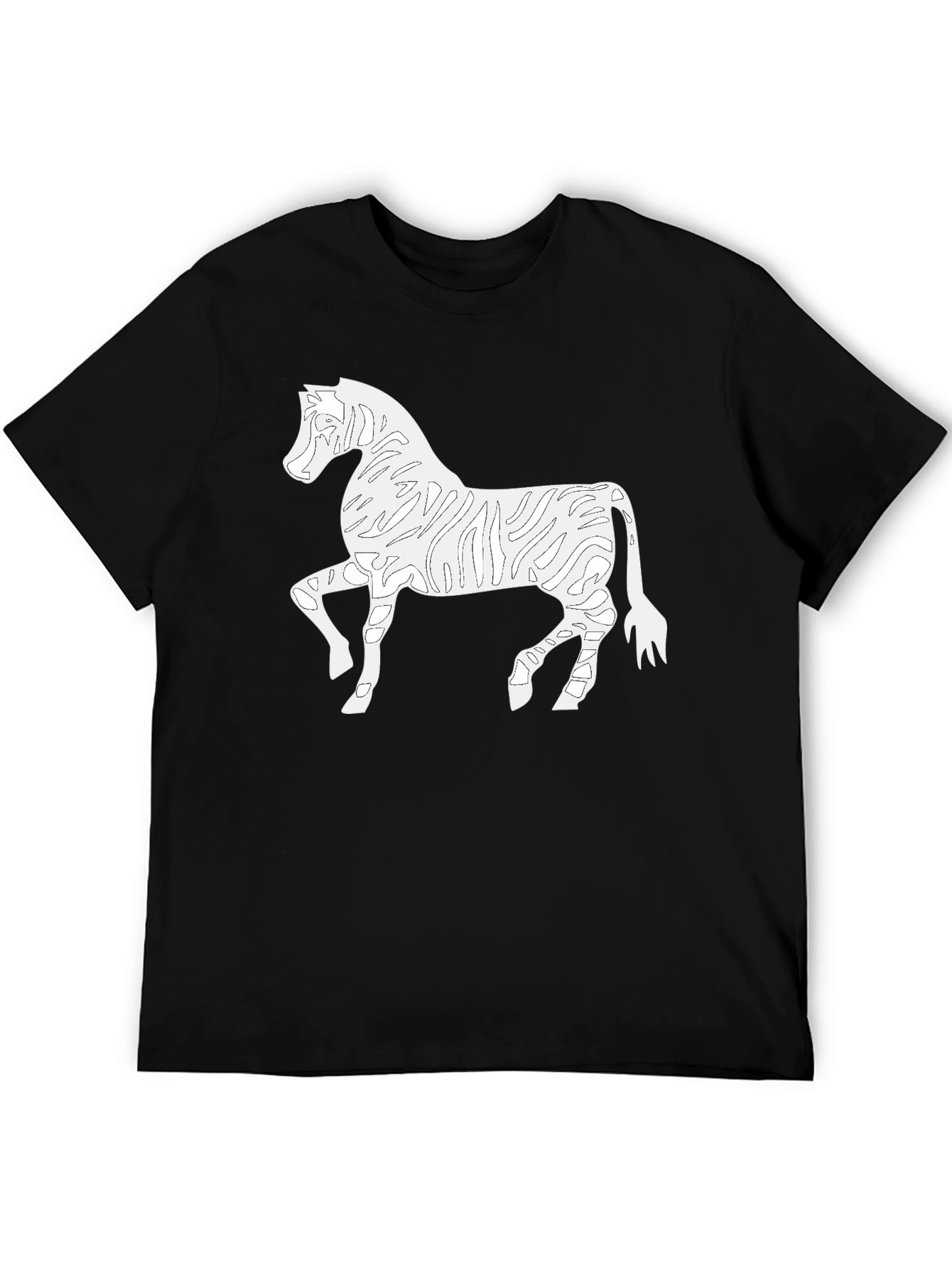 Zebra Outline Graphic Tee