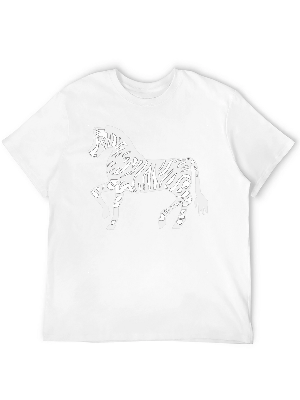 Zebra Outline Graphic Tee
