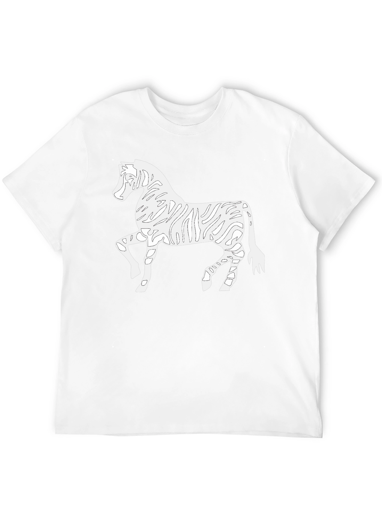 Zebra Outline Graphic Tee