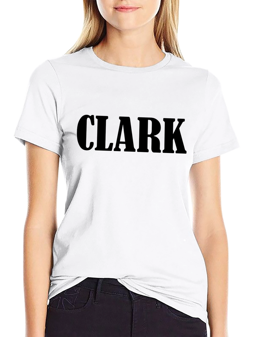 Mens Black T-Shirt with CLARK Text