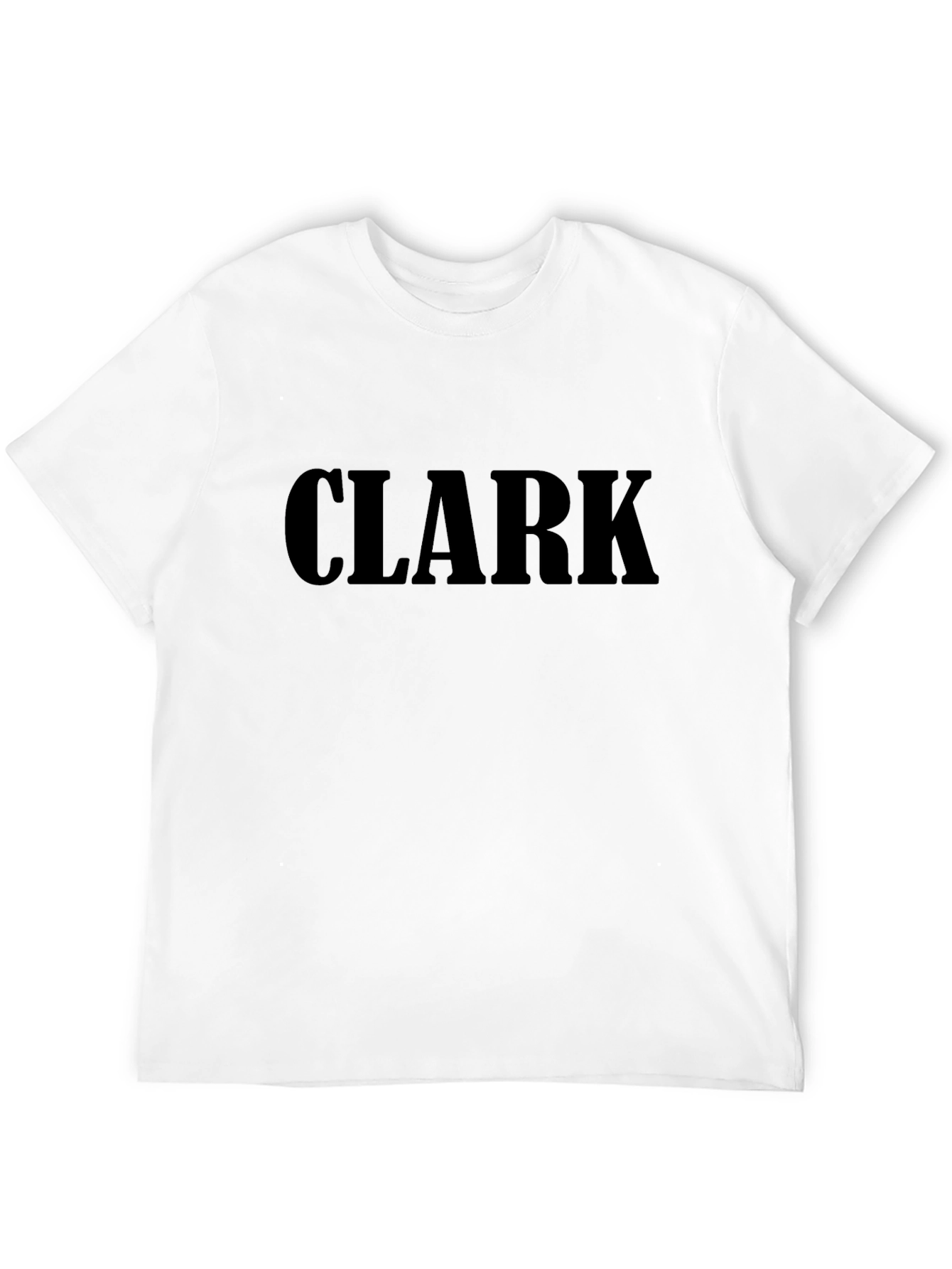 Mens Black T-Shirt with CLARK Text