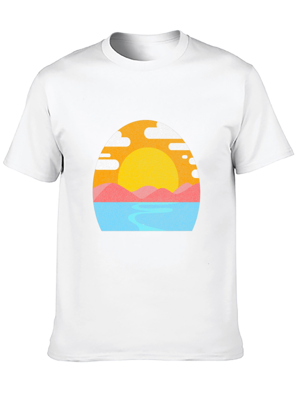 Sunset Graphic Tee - Mens Black T-Shirt