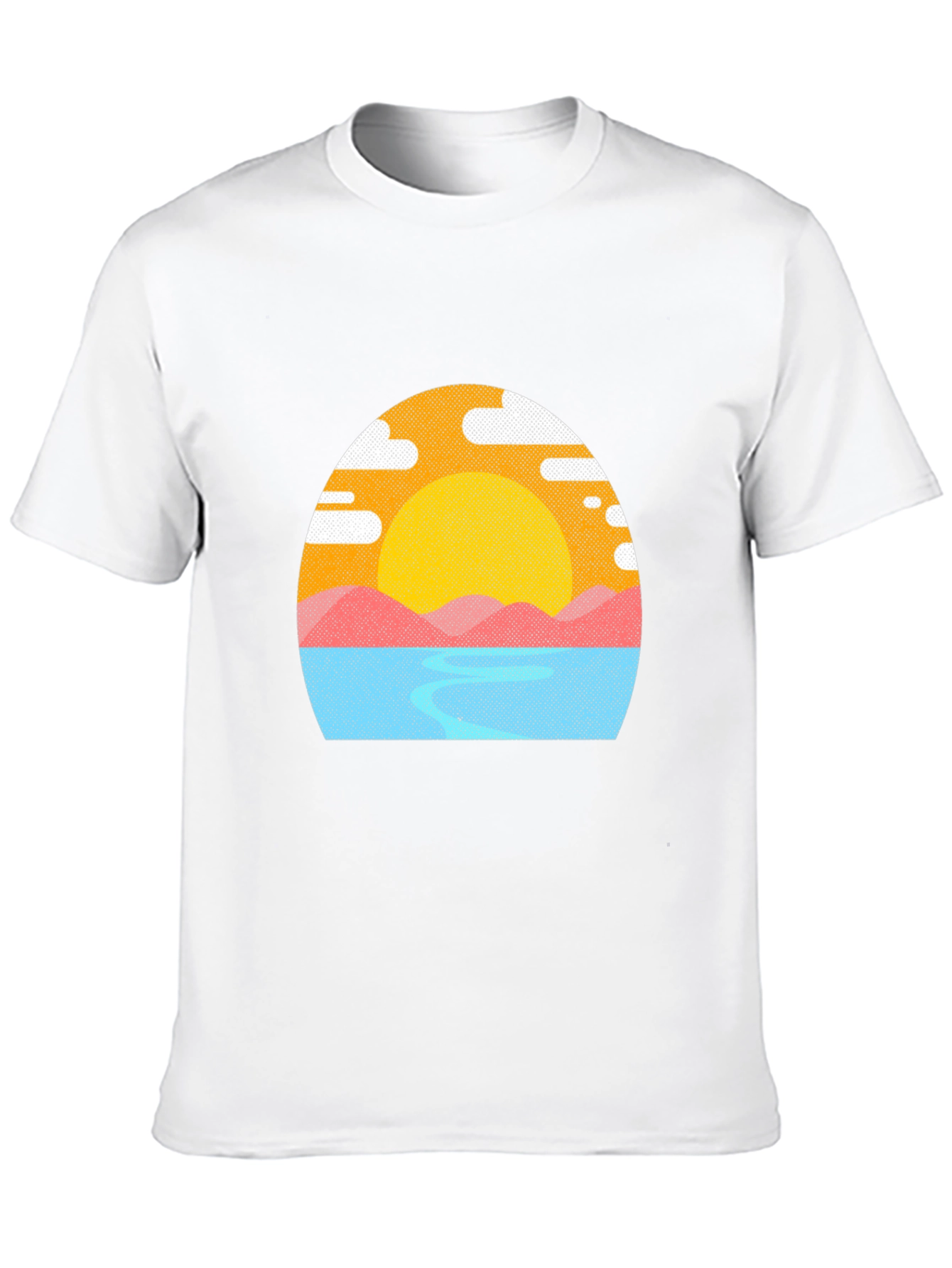 Sunset Graphic Tee - Mens Black T-Shirt