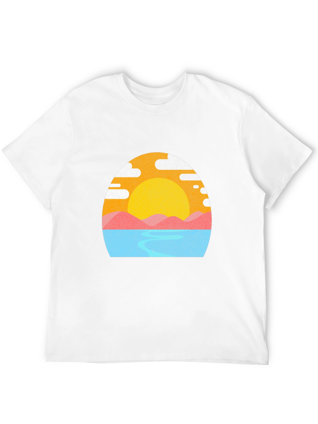Sunset Graphic Tee - Mens Black T-Shirt