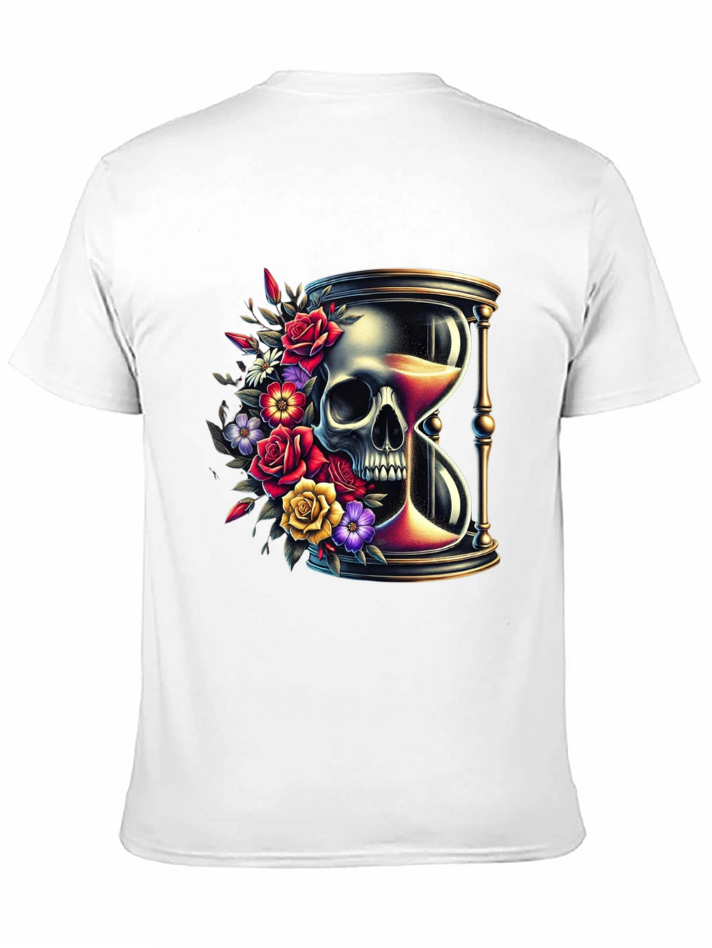 Skull Hourglass Graphic Tee
