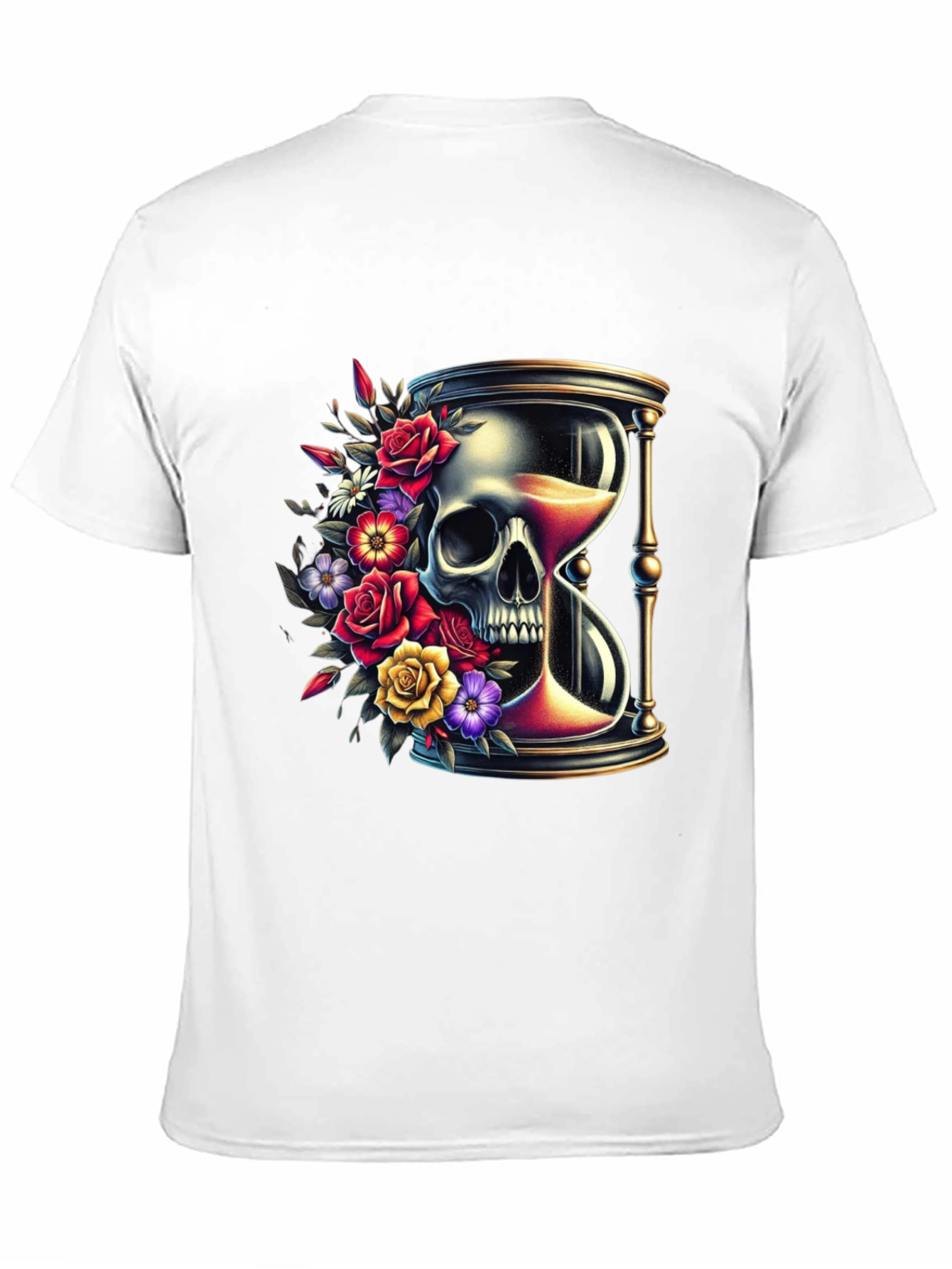 Skull Hourglass Graphic Tee