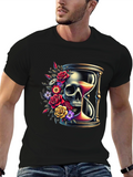 Skull Hourglass Graphic Tee