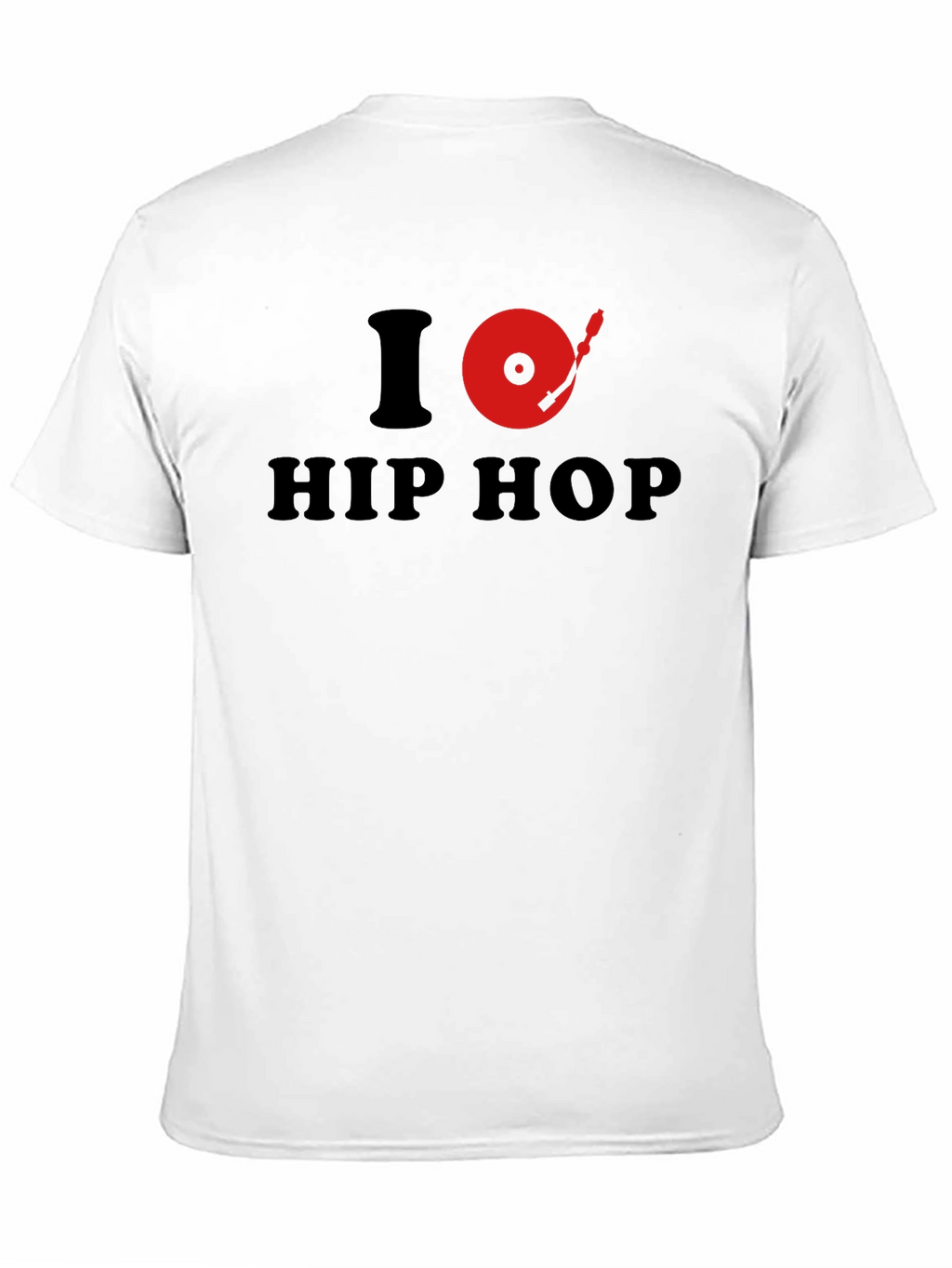 I Turntable Hip Hop Graphic Tee - Black