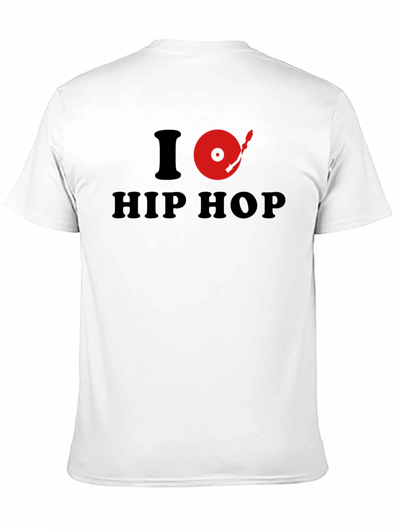 I Turntable Hip Hop Graphic Tee - Black