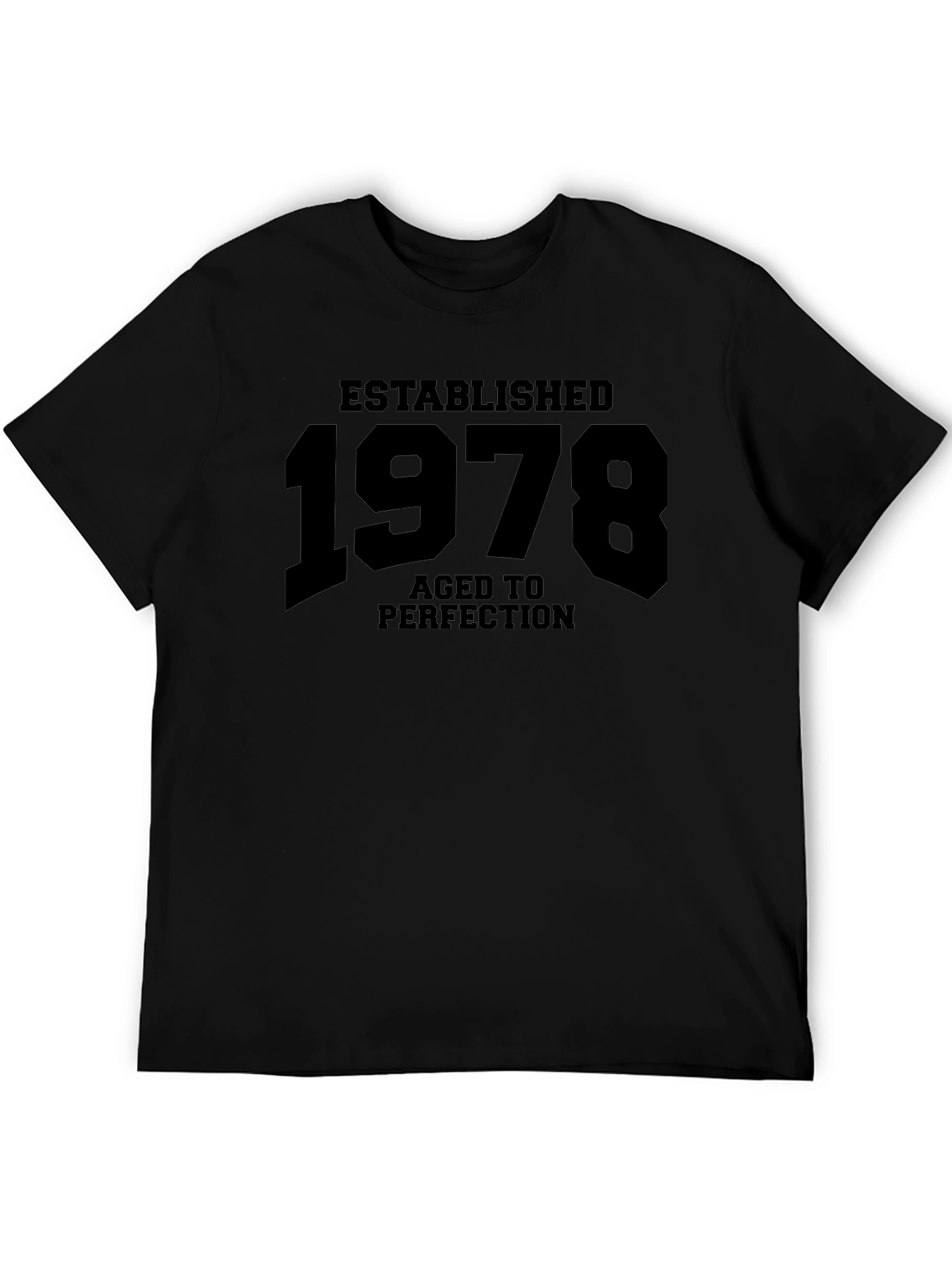 Established 1978 Aged to Perfection Black T-Shirt