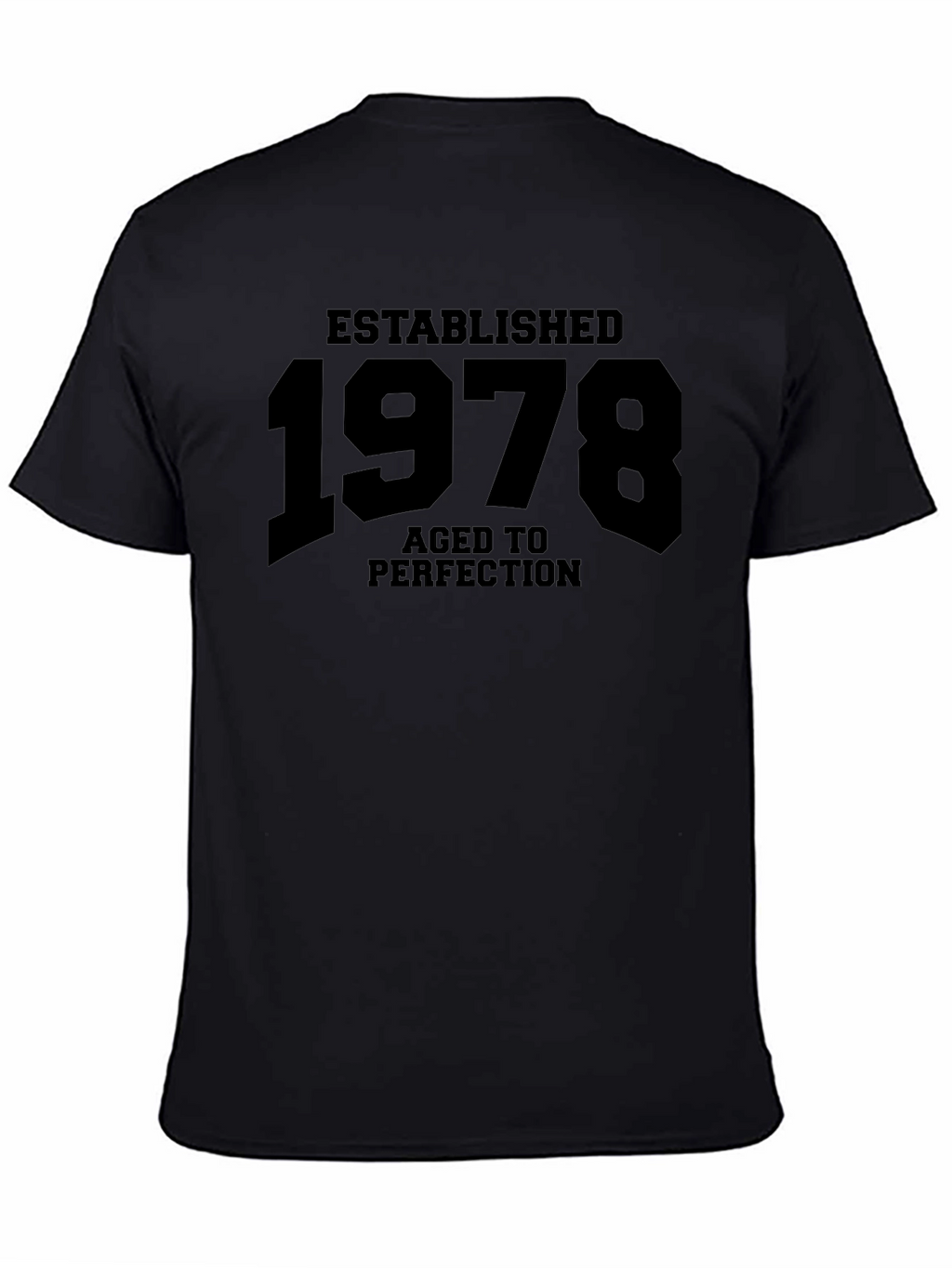 Established 1978 Aged to Perfection Black T-Shirt
