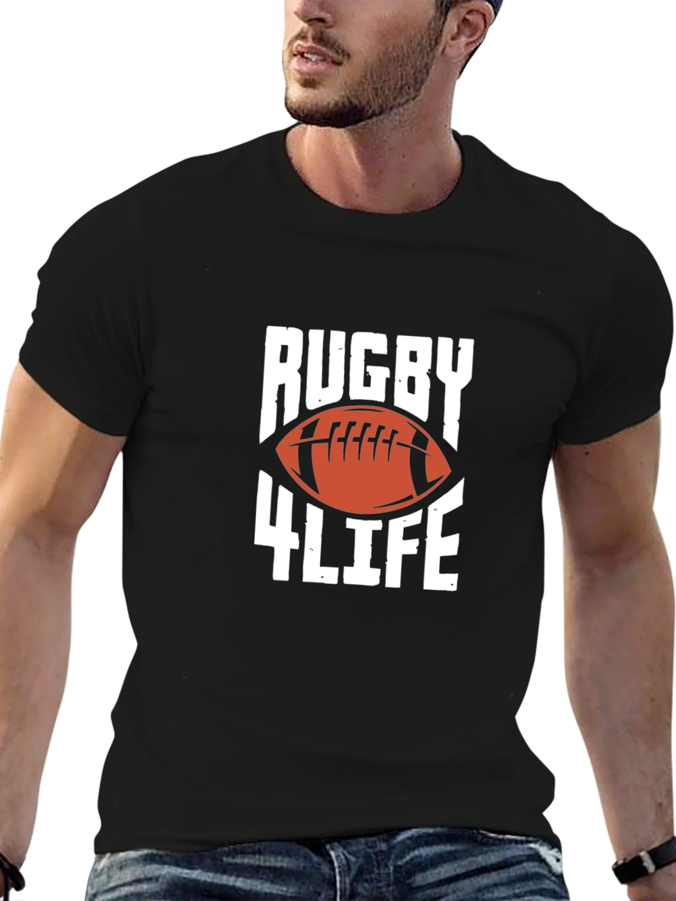 Rugby 4 Life T-Shirt - Sports Graphic Tee