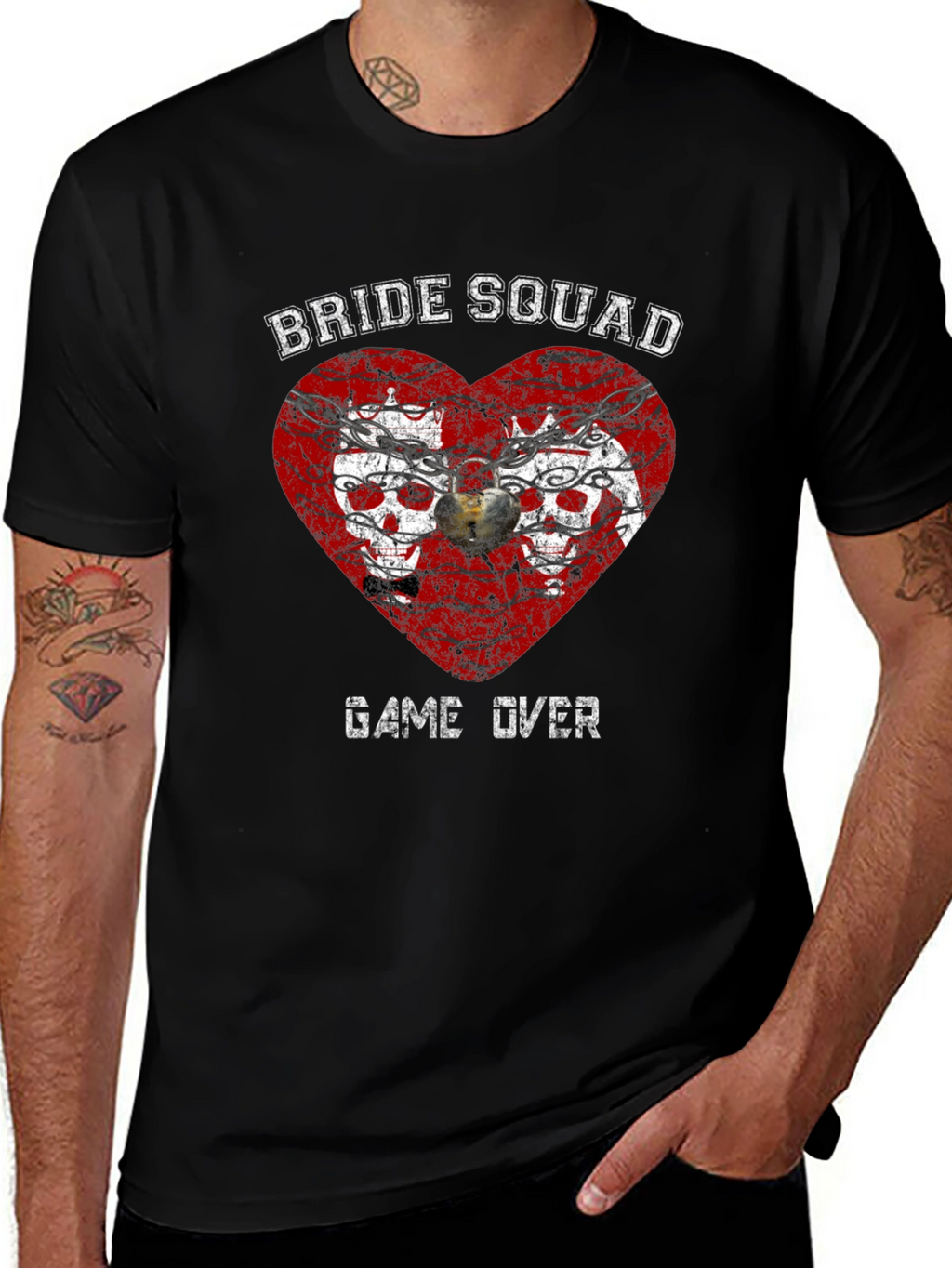 Bride Squad Game Over Graphic Tee