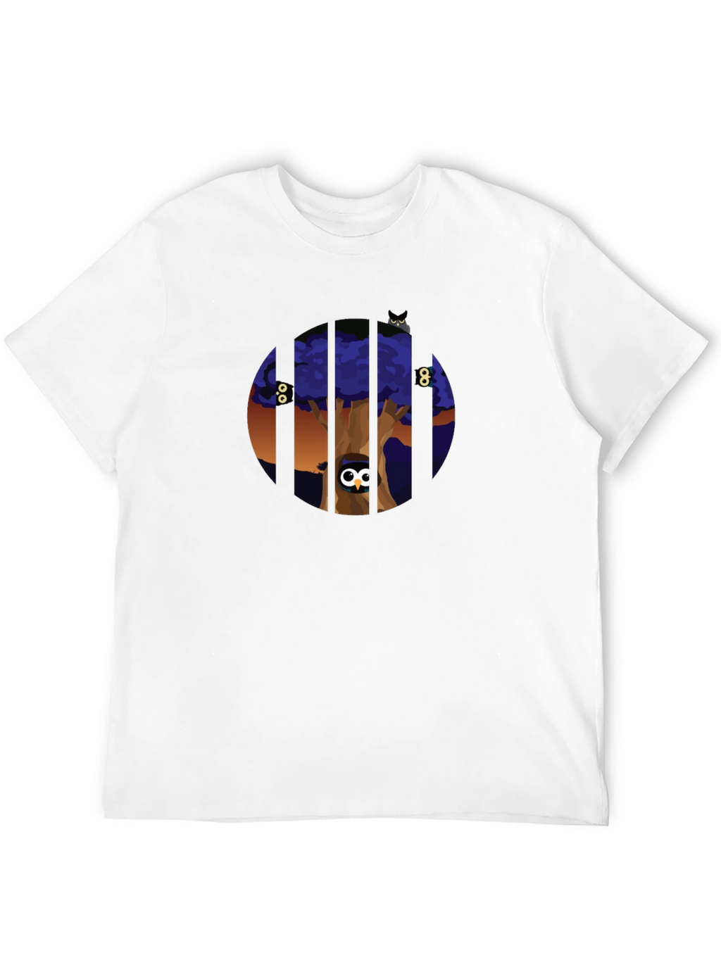 Enigmatic Owl Tree Graphic Tee