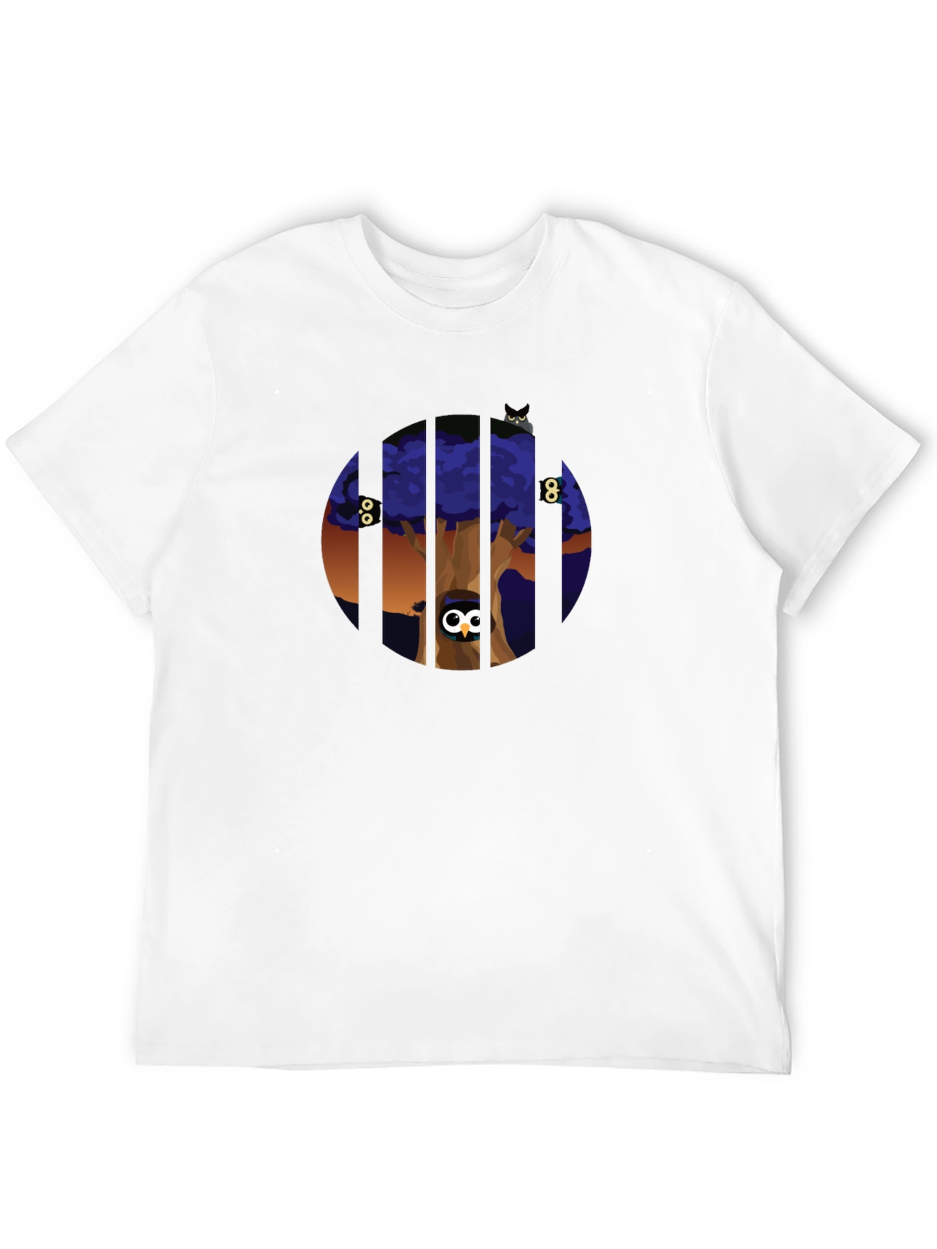 Enigmatic Owl Tree Graphic Tee