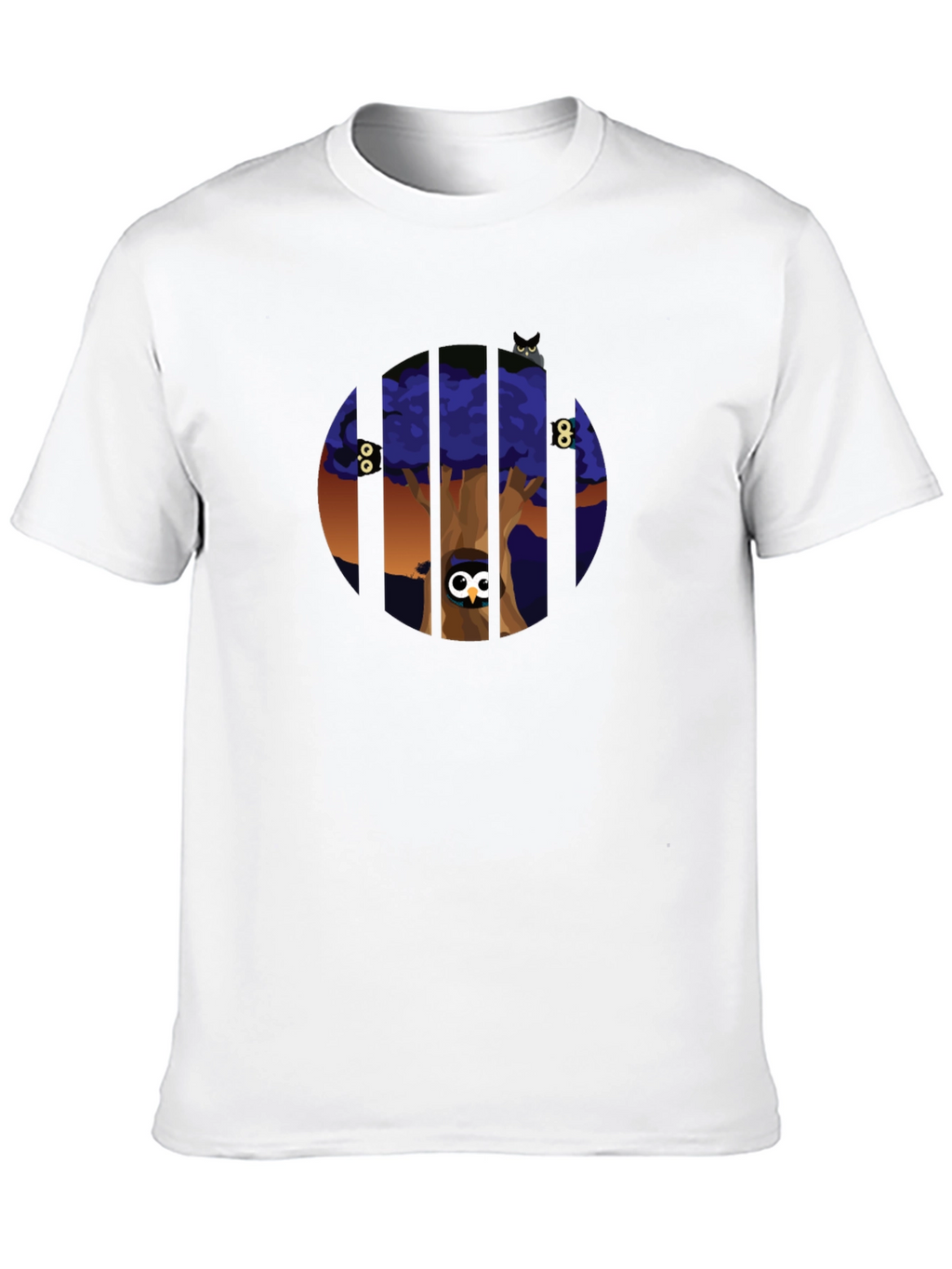 Enigmatic Owl Tree Graphic Tee