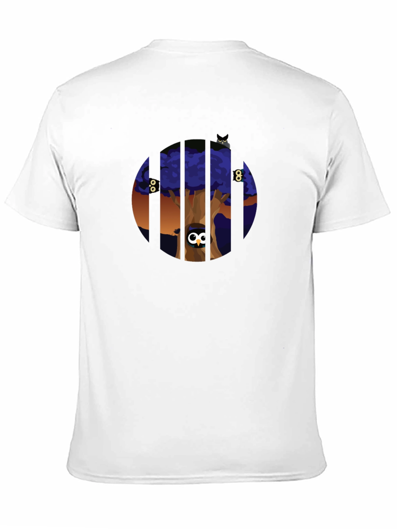 Enigmatic Owl Tree Graphic Tee