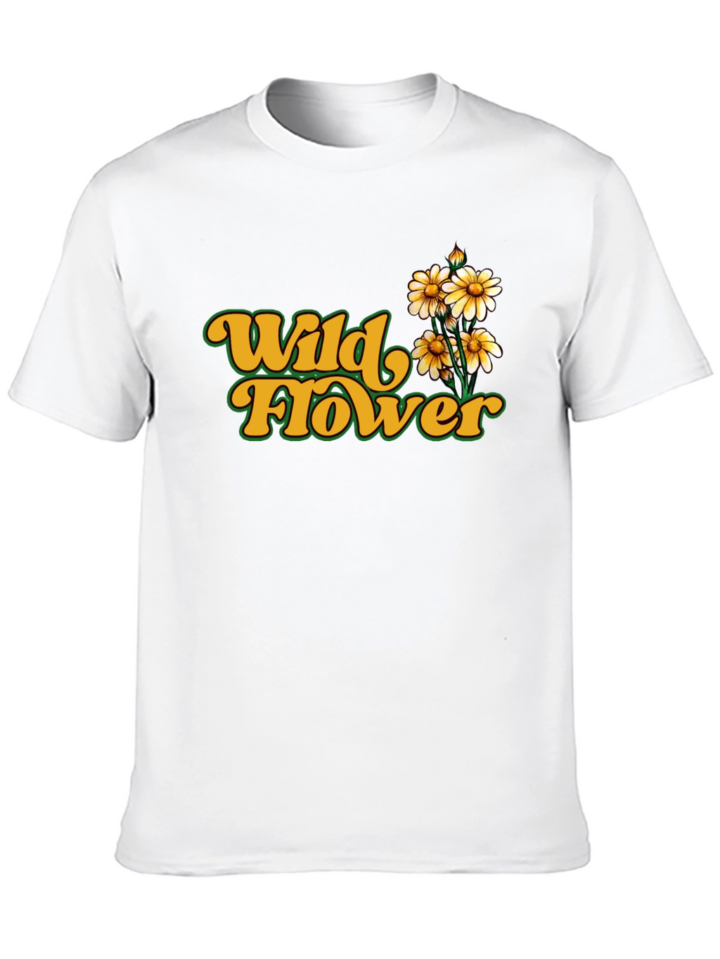 Wildflower Graphic Tee - Retro Floral Print