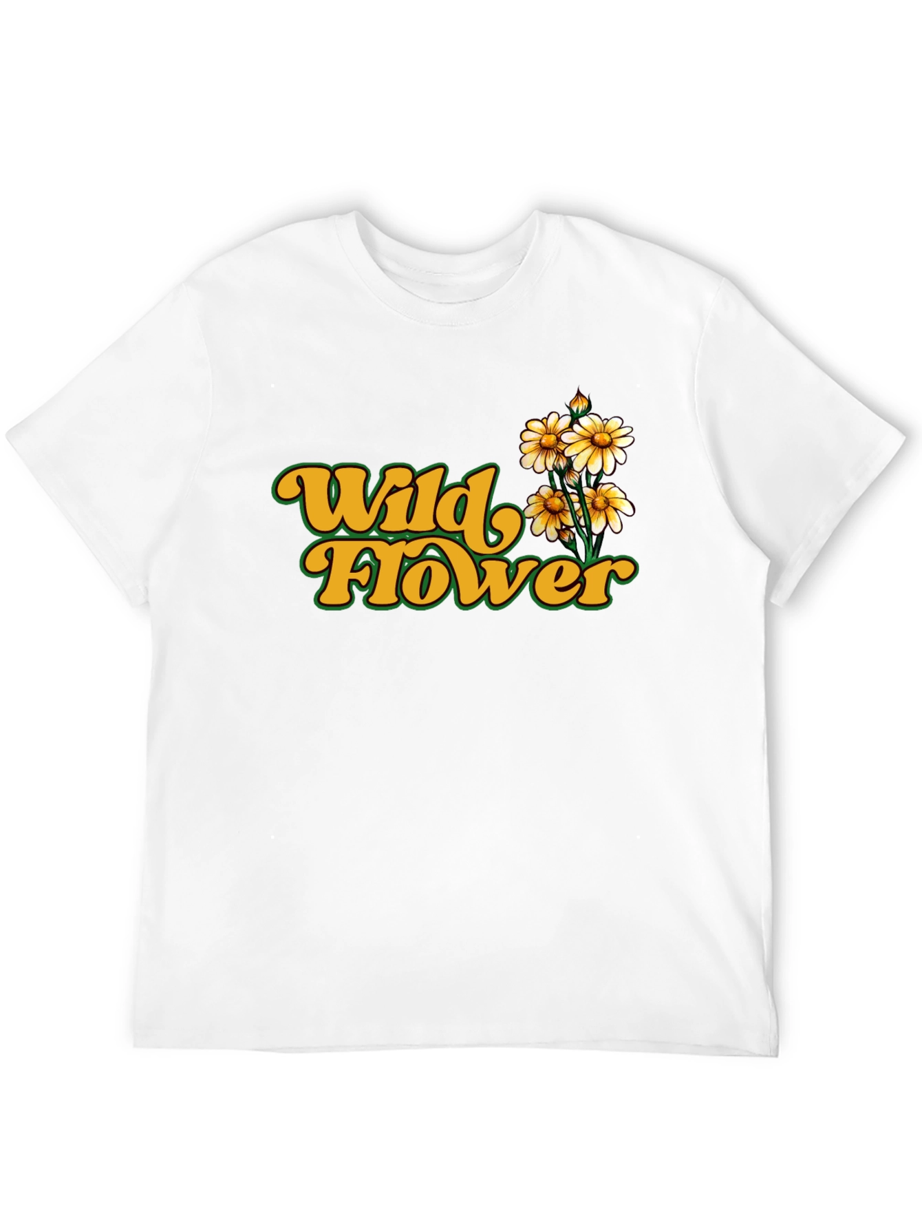 Wildflower Graphic Tee - Retro Floral Print