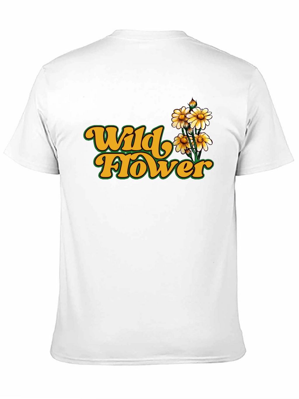 Wildflower Graphic Tee - Retro Floral Print