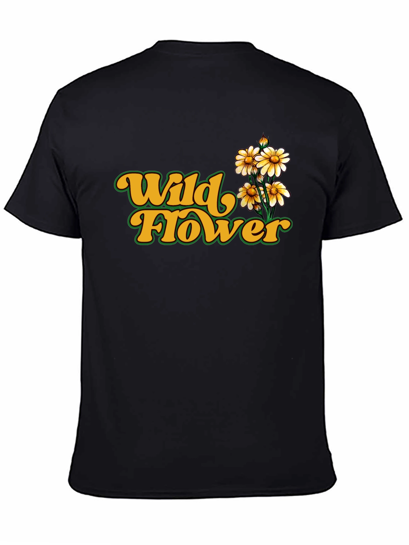 Wildflower Graphic Tee - Retro Floral Print