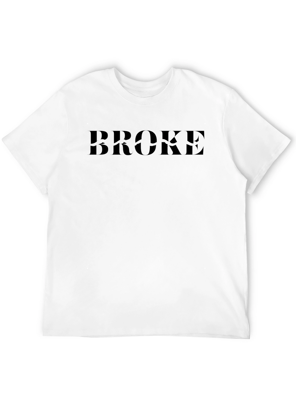Broke Graphic Tee - Mens Casual T-Shirt