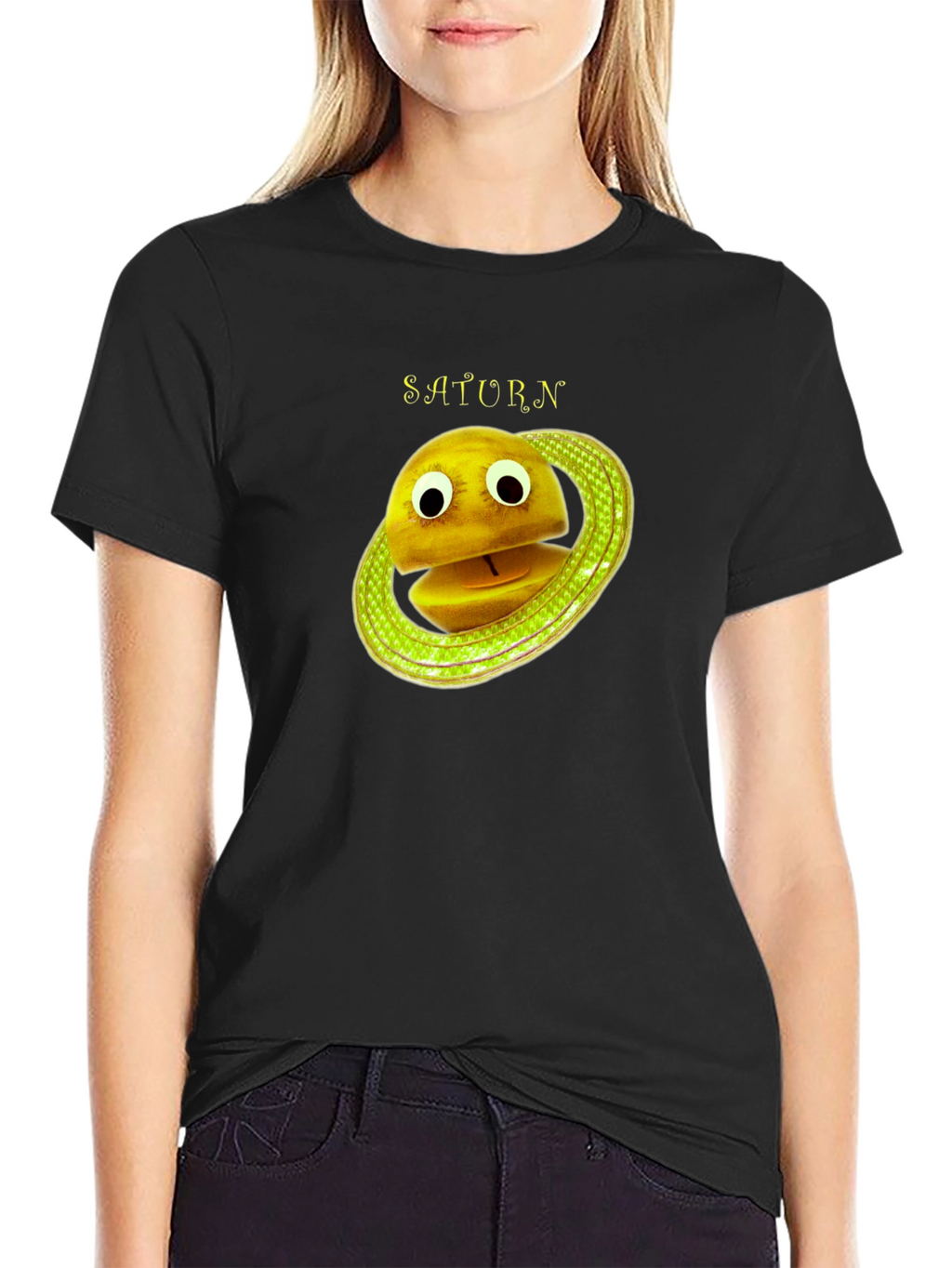Saturn Cartoon Planet T-Shirt