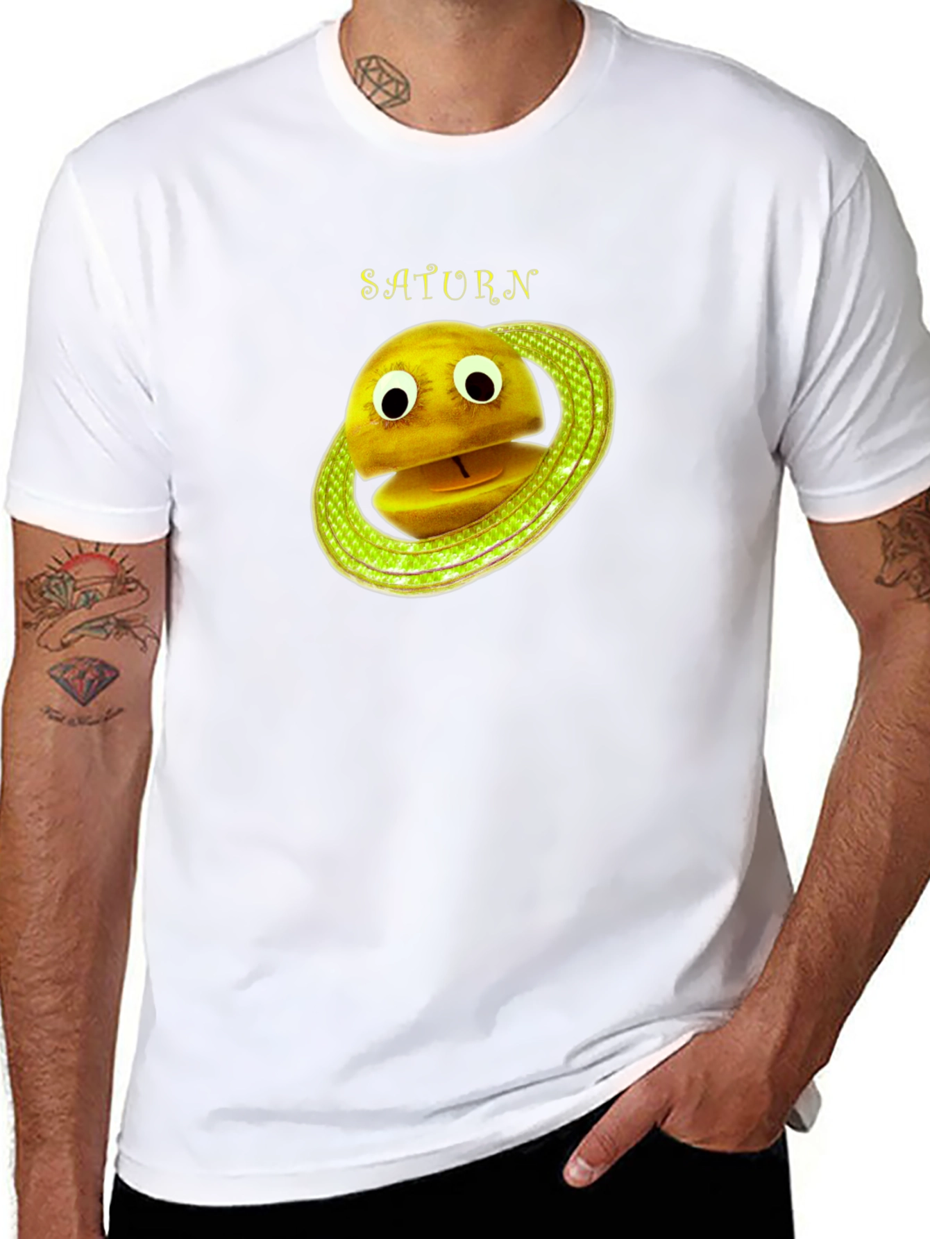 Saturn Cartoon Planet T-Shirt