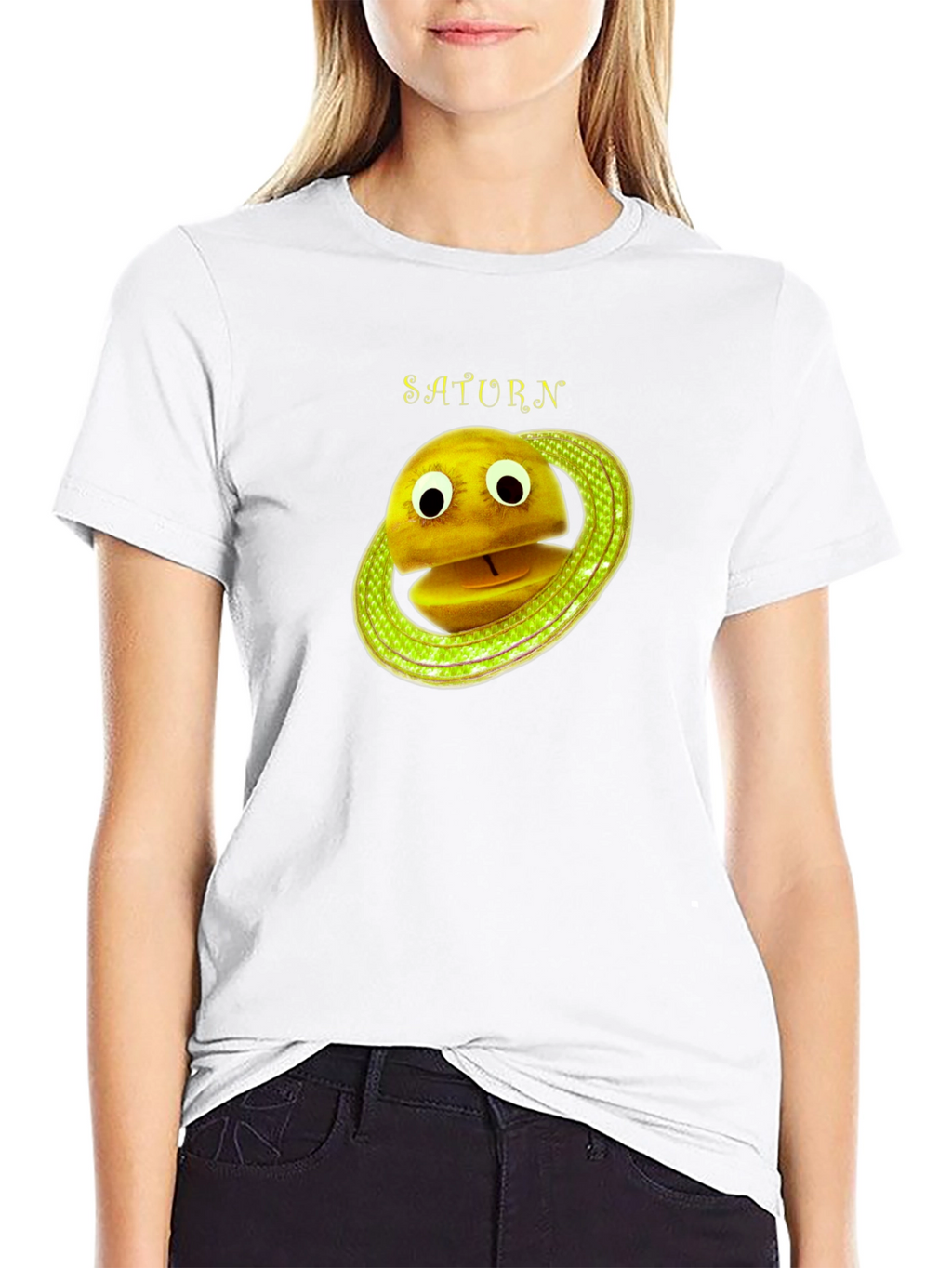 Saturn Cartoon Planet T-Shirt
